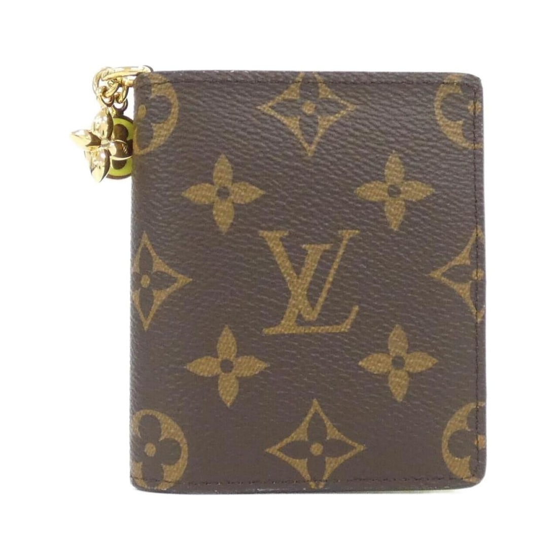 Louis Vuitton Monogram Pocket Wallet LV Charm M14628 (1 of 8)