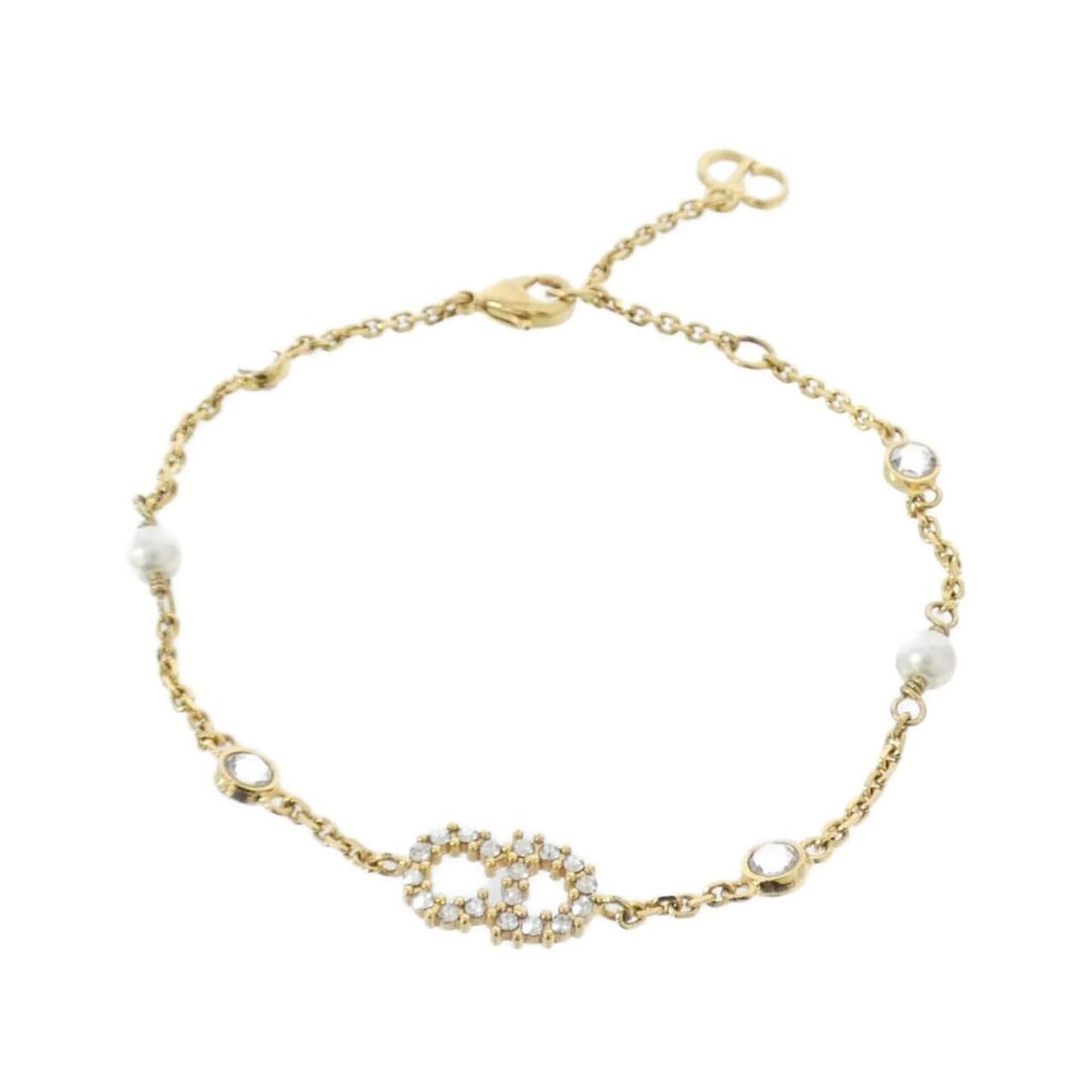 Christian Dior Claire Di Lune B0668CDLCY Bracelet: --- Catalog ---Category: SizeLength: 16cm - 18cm / 6.29'' - 7.08''Category: DesignType: Charm braceletColor: Clear, Gold, WhiteGender: Women,MenCategory: GeneralMPN: B0668CDLCYBrand: Christian Dior---