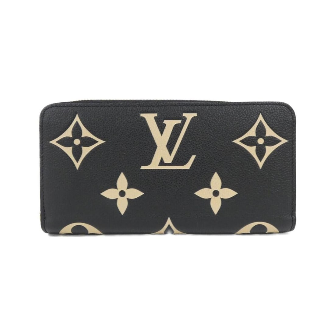Louis Vuitton Bicolor Monogram Empreinte Zippy Wallet M80481: --- Catalog ---Category: SizeSize (HxWxD): 10cm x 19cm x 2cm / 3.93'' x 7.48'' x 0.78''Category: DesignType: Long wallet (bi-fold)Color: Beige, BlackGender: Men,WomenMaterial: Leather Leather/Fur