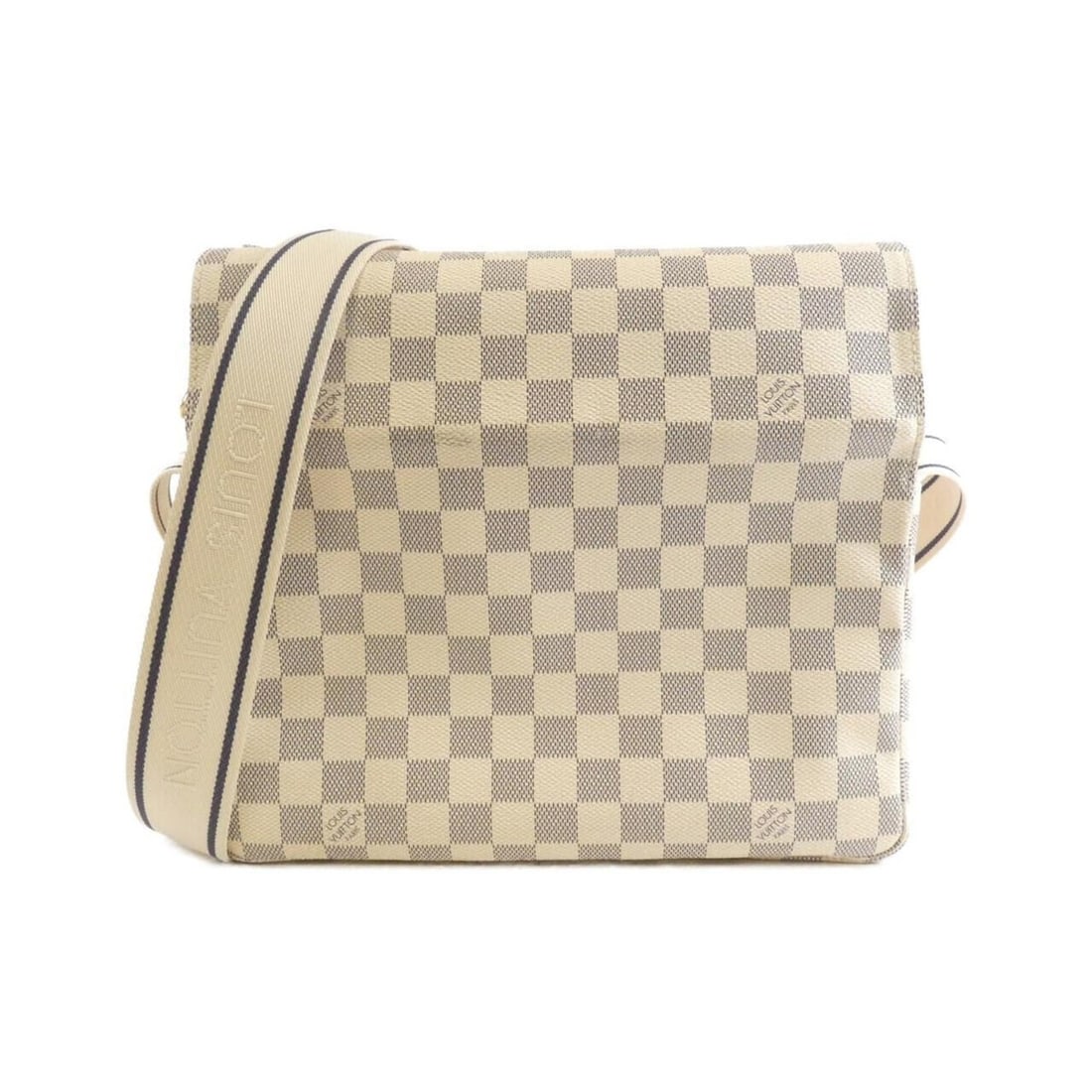 Louis Vuitton Damier Azur Naviglio N51189 Shoulder Bag: --- Catalog ---Category: SizeWeight: 920g / 2.02lb.Size (HxWxD): 24cm x 28cm x 14cm / 9.44'' x 11.02'' x 5.51''Strap Length: 123cm / 48.42''Category: DesignType: Shoulder bagColor: AzurGender: WomenMa