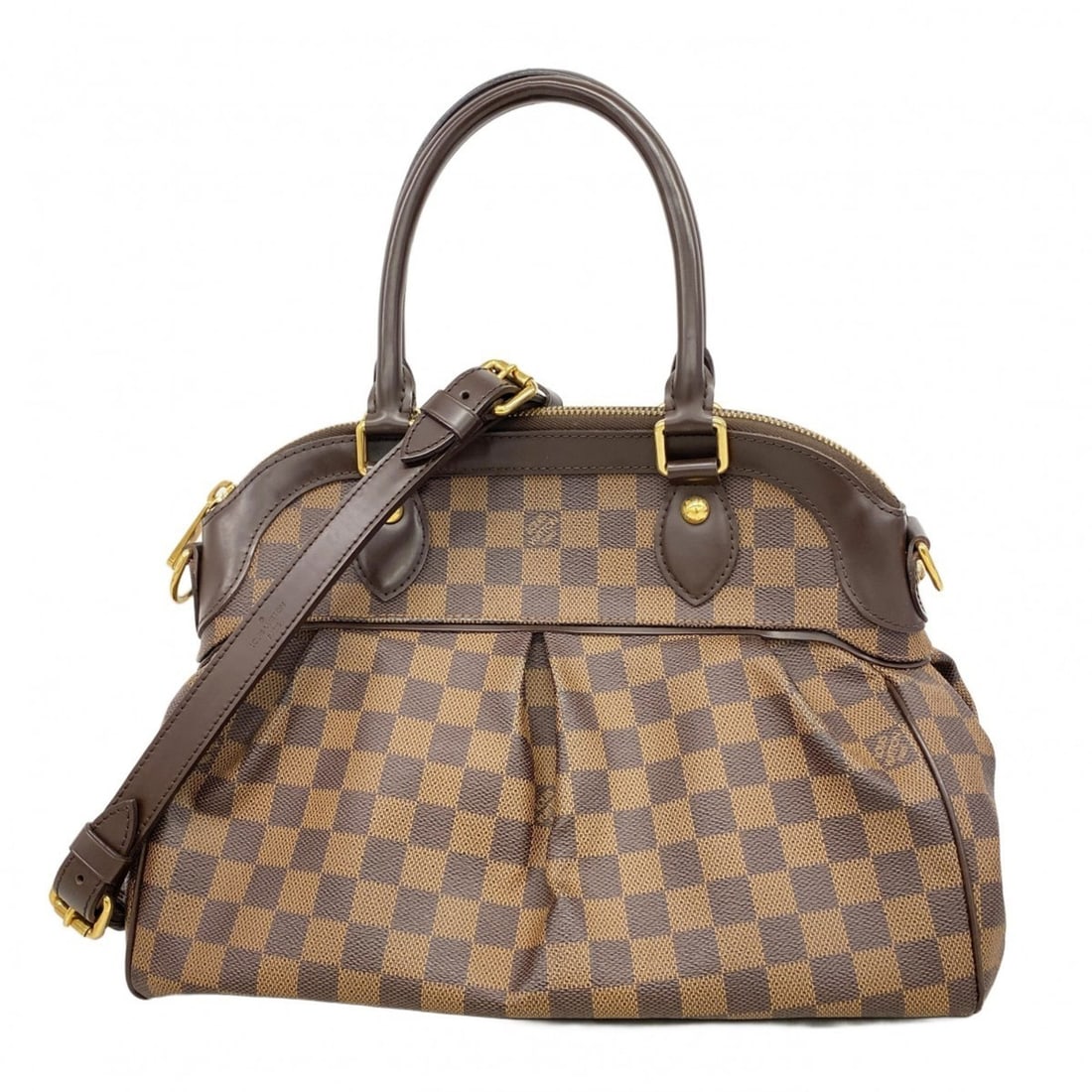 Louis Vuitton Damier Trevi PM Handbag N51997 Ebene 2-way bag for women: --- Catalog ---Category: SizeSize (HxWxD): 25cm x 34cm x 13cm / 9.84'' x 13.38'' x 5.11''Category: DesignType: HandbagColor: EbeneGender: WomenCategory: GeneralMPN: N51997Brand: Louis Vuitton--- Item