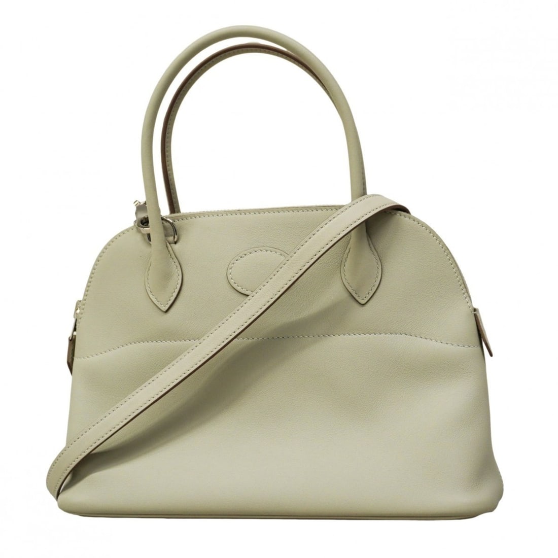 Hermes Bolide 27 Handbag, Swift Leather, Craie, T Stamp, 2-way Bag for Women: --- Catalog ---Category: SizeSize (HxWxD): 18.5cm x 27cm x 10.5cm / 7.28'' x 10.62'' x 4.13''Category: DesignType: HandbagGender: WomenMaterial: Swift leather Hardware Color: SilverCategory: GeneralBr