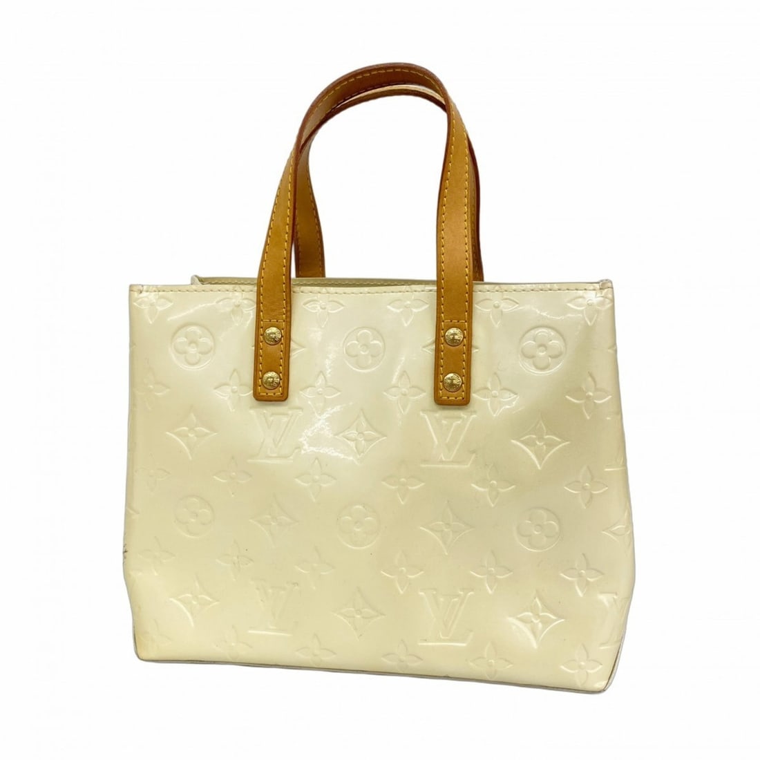 Louis Vuitton Vernis Lead PM handbag, M91336, Perle, for women.: --- Catalog ---Category: SizeSize (HxWxD): 18cm x 22.5cm x 10cm / 7.08'' x 8.85'' x 3.93''Category: DesignType: HandbagColor: PearlGender: WomenCategory: GeneralMPN: M91336Brand: Louis Vuitton--- Item