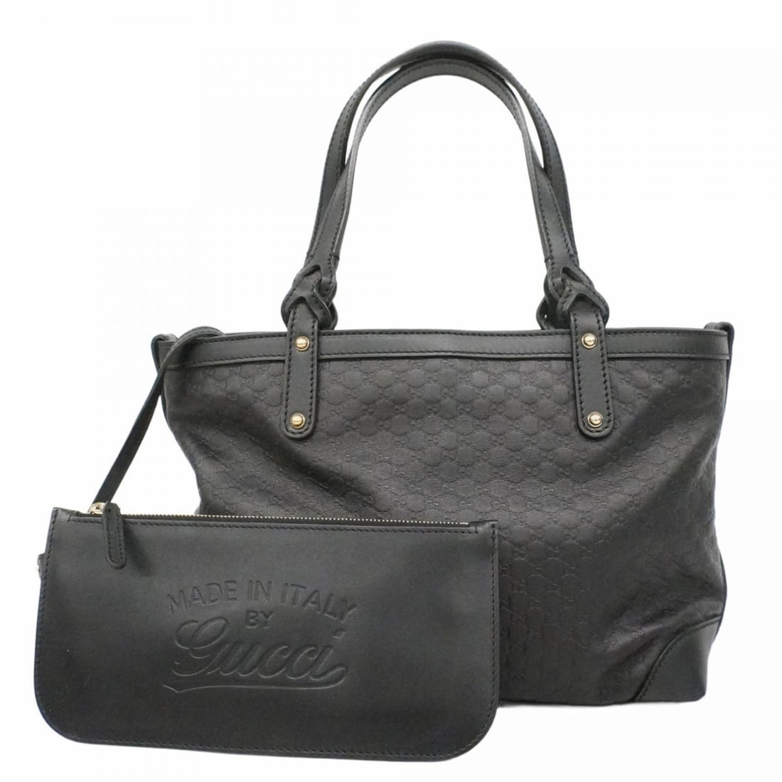 Gucci Microguccissima Tote Bag 269878 Leather Black Women's: --- Catalog ---Category: SizeSize (HxWxD): 20cm x 27cm x 11cm / 7.87'' x 10.62'' x 4.33''Category: DesignType: Tote bagColor: BlackGender: WomenMaterial: Leather Hardware Color: GoldCategory: GeneralM