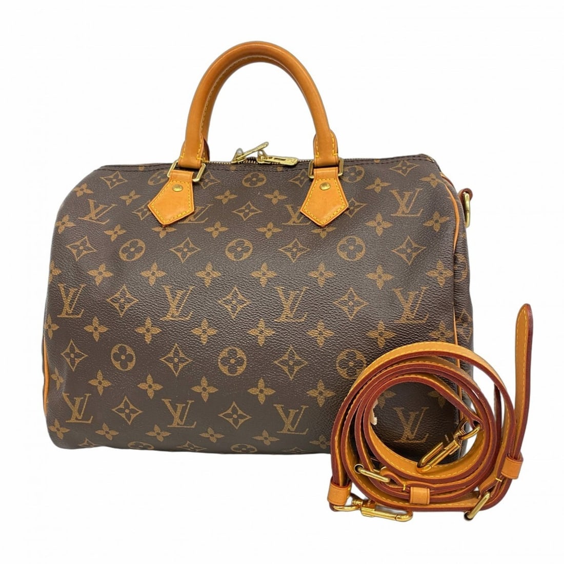 Louis Vuitton Monogram Speedy Bandoulière 30 Handbag M46980 Brown 2-way bag for women (1 of 12)