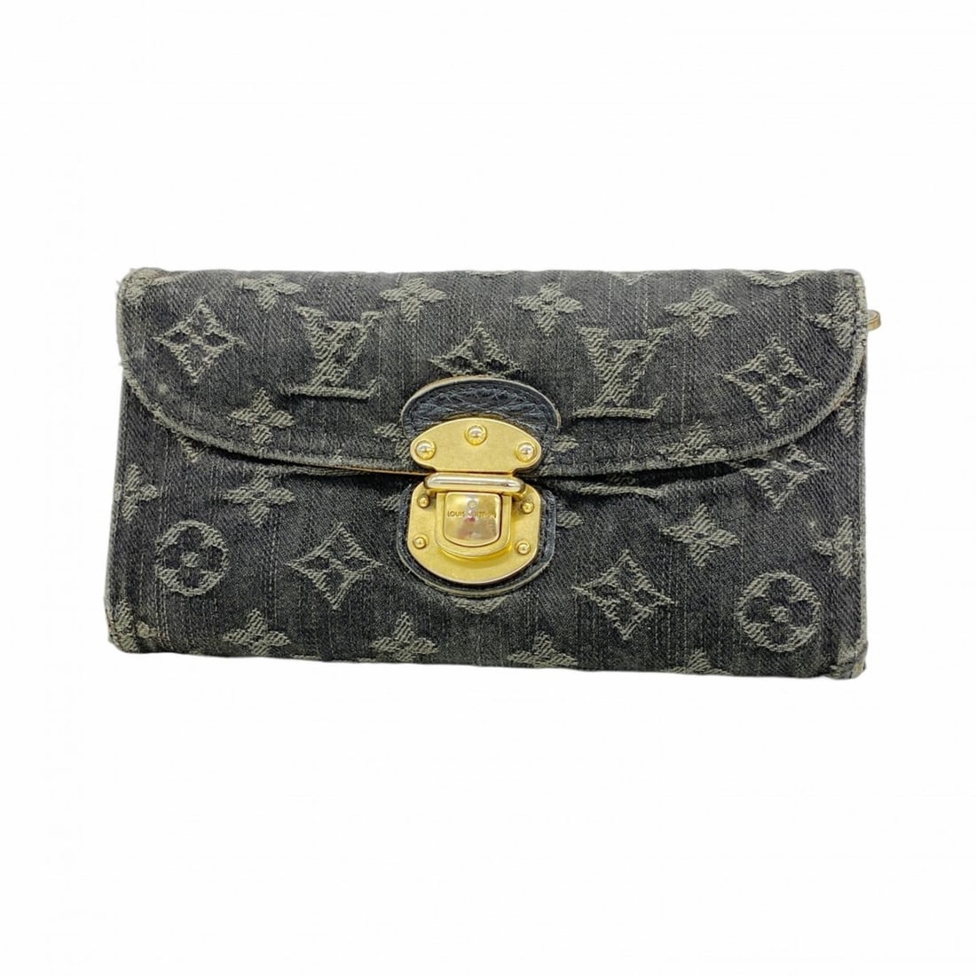 Louis Vuitton Tri-fold Long Wallet Monogram Denim Portefeuille Amelia M95512 Noir (Men's/Women's): --- Catalog ---Category: SizeSize (HxWxD): 11.5cm x 19.2cm x 2.5cm / 4.52'' x 7.55'' x 0.98''Category: DesignType: Long wallet (tri-fold)Color: NoirGender: Men,WomenCategory: GeneralMPN: M95512Brand: