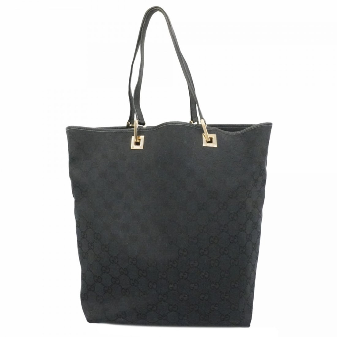 Gucci GG Canvas Tote Bag 002 1098 Black Champagne Women's: --- Catalog ---Category: SizeSize (HxWxD): 32cm x 24cm x 11cm / 12.59'' x 9.44'' x 4.33''Category: DesignType: Tote bagColor: BlackGender: WomenClosure: StrapMaterial: Canvas Hardware Color: Champagne