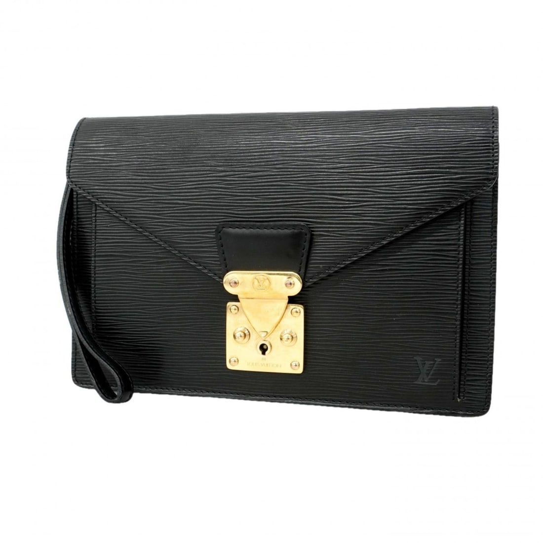 Louis Vuitton Epi Leather Clutch Bag, Pochette Sellier Dragonne, M52612, Noir (Men's): --- Catalog ---Category: SizeSize (HxWxD): 17.5cm x 26cm x 5cm / 6.88'' x 10.23'' x 1.96''Category: DesignType: Clutch bagColor: NoirGender: MenCategory: GeneralMPN: M52612Brand: Louis Vuitton--- Item