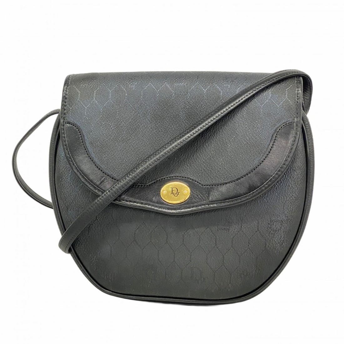 Christian Dior Honeycomb Shoulder Bag, Black, Women's: --- Catalog ---Category: SizeSize (HxWxD): 20cm x 20cm x 7cm / 7.87'' x 7.87'' x 2.75''Category: DesignType: Shoulder bagColor: BlackGender: WomenMaterial: PVC Hardware Color: GoldCategory: GeneralBra