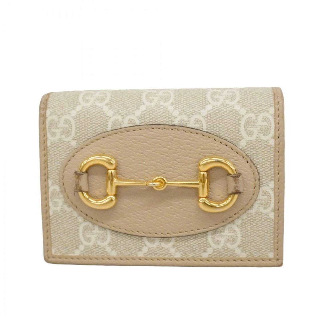 Gucci GG Supreme Horsebit Wallet 621887 Beige Women's: --- Catalog ---Category: SizeSize (HxWxD): 8cm x 11cm x 3cm / 3.14'' x 4.33'' x 1.18''Category: DesignType: Wallet (bi-fold)Color: BeigeGender: WomenMaterial: PVC Category: GeneralMPN: 621887Brand: Gu