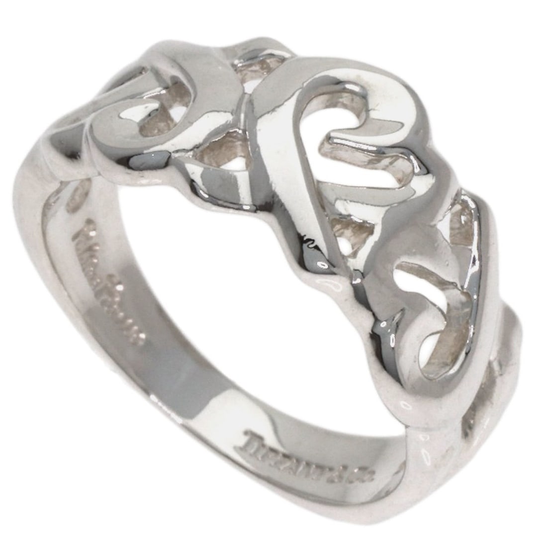 Tiffany & Co. Triple Loving Heart Ring, Silver, Women's: --- Catalog ---Category: SizeJP Size: 10US Size: 5.5Category: DesignType: Band ringColor: SilverGender: WomenMaterial: SilverCategory: GeneralBrand: Tiffany--- Item List ---Section: ConditionRanking: