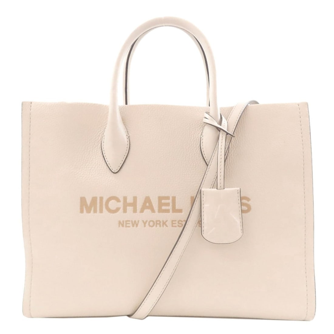 Michael Kors 2-way handbag, leather, women's: --- Catalog ---Category: SizeSize (HxWxD): 26.5cm x 35cm x 12cm / 10.43'' x 13.77'' x 4.72''Category: DesignType: HandbagColor: WhiteGender: WomenMaterial: Leather Category: GeneralBrand: Michael Kors