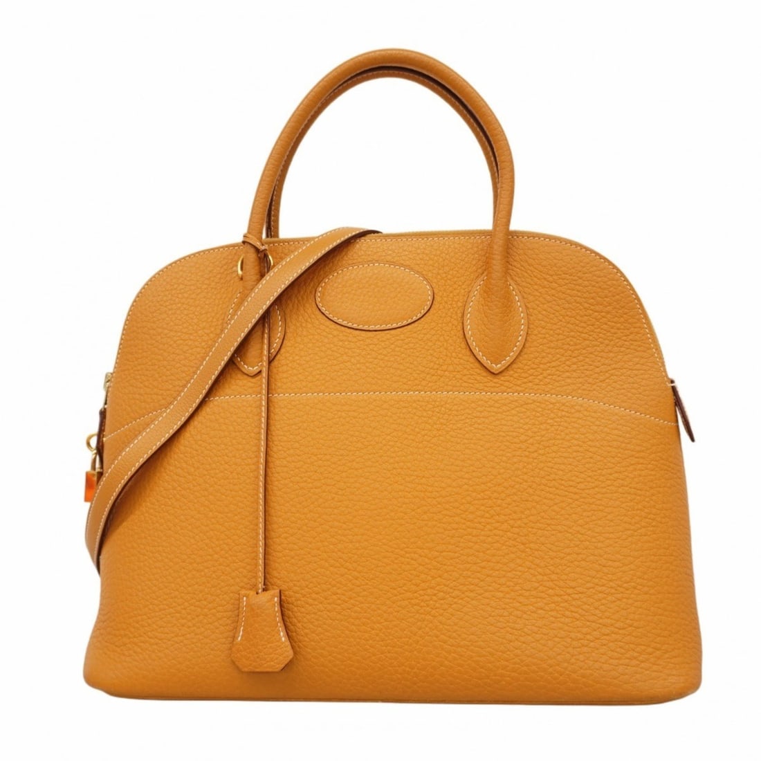 Hermes Bolide 35 Fjords Natural Sable Handbag, ?H Stamp, 2-way bag for women: --- Catalog ---Category: SizeSize (HxWxD): 27.5cm x 35cm x 14cm / 10.82'' x 13.77'' x 5.51''Category: DesignType: HandbagColor: Natural sableGender: WomenMaterial: Fjord leather Hardware Color: GoldCa