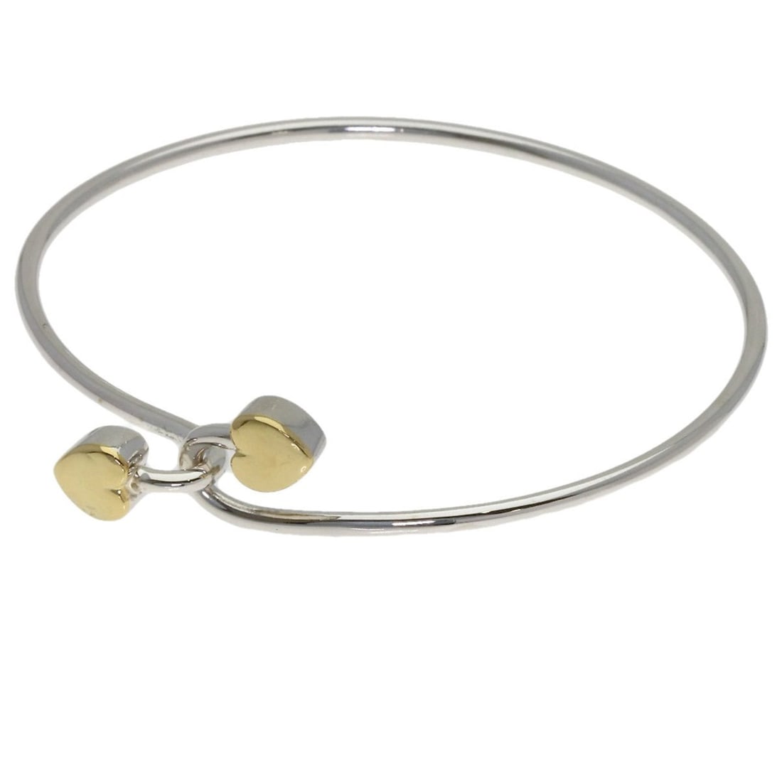 Tiffany & Co. Double Heart Bracelet, Silver/18K Yellow Gold, Women's: --- Catalog ---Category: SizeWidth: 1.79mm / 0.07''Length: 17cm / 6.69''Weight: 8.5g / 0.29oz.Category: DesignType: Charm braceletGender: WomenMaterial: Silver 925, Yellow gold (18K)Category: GeneralB