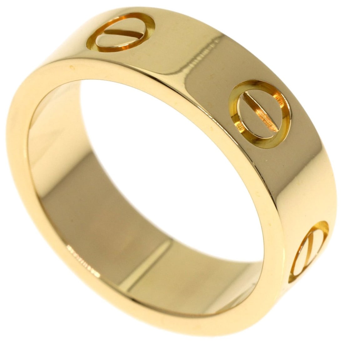 Cartier Love Ring #48 18K Yellow Gold Women's: --- Catalog ---Category: SizeWidth: 5.4mm / 0.21''Weight: 6.1g / 0.21oz.JP Size: 8US Size: 4.5Category: DesignType: Band ringGender: WomenMaterial: Yellow gold (18K)Category: GeneralLine: LoveBrand: C