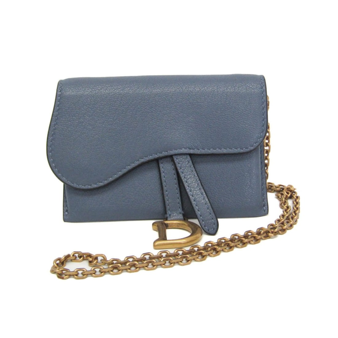 Christian Dior Saddle Chain Shoulder Mini Pouch Women's Leather Pouch,Shoulder Bag Blue: --- Catalog ---Category: SizeSize (HxWxD): 8cm x 11.5cm x 2cm / 3.14'' x 4.52'' x 0.78''Strap Length: 120cm / 47.24''Category: DesignType: Pouch, Shoulder bagColor: BlueGender: WomenClosure: MagnetMat