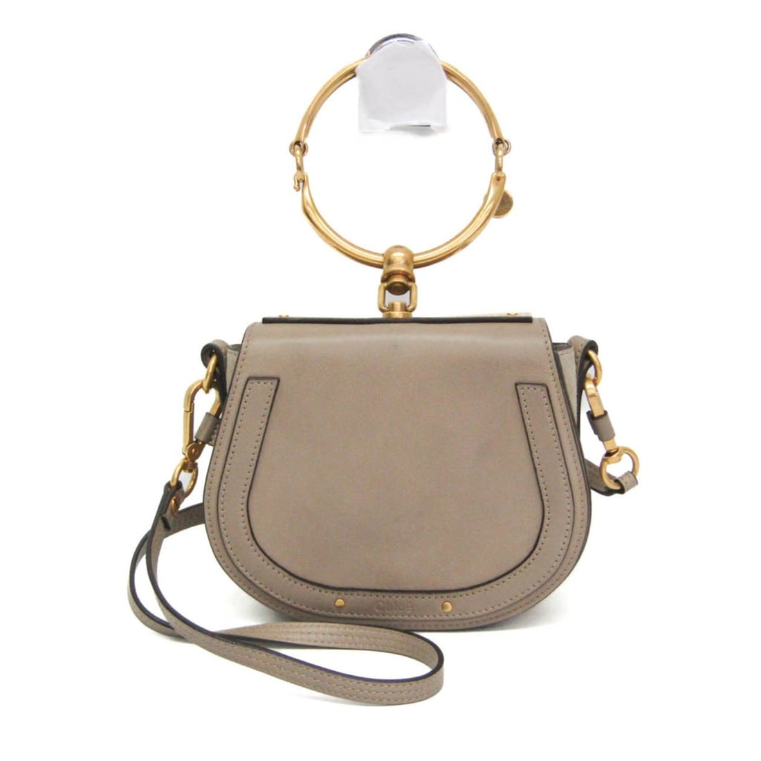 Chloé Nile Women's Leather,Suede Handbag,Shoulder Bag Grayish: --- Catalog ---Category: SizeSize (HxWxD): 16cm x 19cm x 7cm / 6.29'' x 7.48'' x 2.75''Strap Length: 105cm - 120cm / 41.33'' - 47.24''Category: DesignType: Handbag, Shoulder bagColor: GrayishGender: W