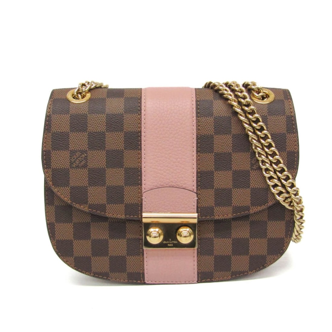 Louis Vuitton Damier Wight N64418 Women's Shoulder Bag Brown,Pink: --- Catalog ---Category: SizeSize (HxWxD): 19cm x 23.5cm x 8cm / 7.48'' x 9.25'' x 3.14''Strap Length: 67cm - 115cm / 26.37'' - 45.27''Category: DesignType: Shoulder bagColor: Brown, PinkGender: Women