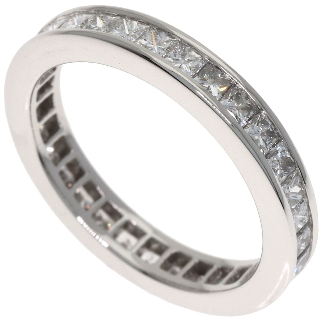 Harry Winston Princess Full Eternity Diamond Ring in Platinum PT950 for Women (1 of 14)
