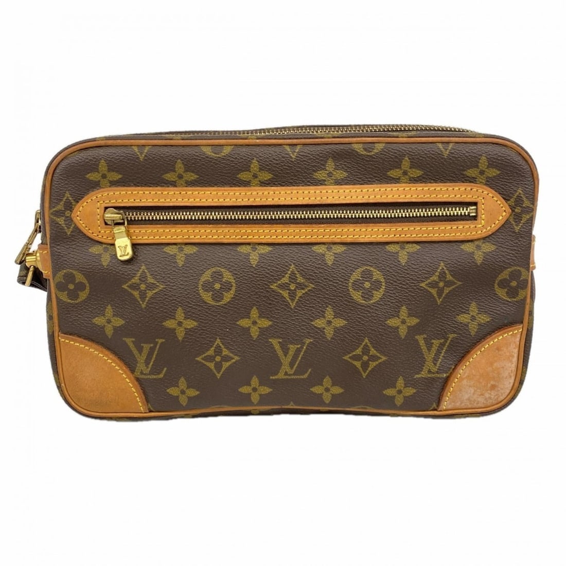 Louis Vuitton Monogram Marly Dragonne GM Clutch Bag M51825 Brown Men's (1 of 11)