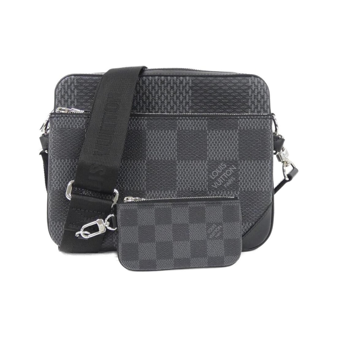 Louis Vuitton Damier Graphite 3D Trio Messenger N50017 Shoulder Bag (1 of 9)