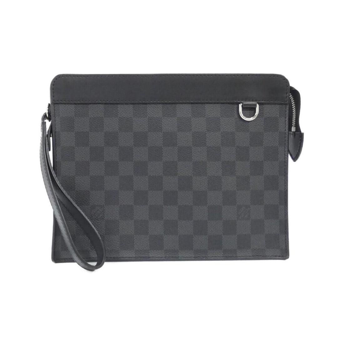 Louis Vuitton Damier Graphite Stand Handbag Pouch N64612: --- Catalog ---Category: SizeWeight: 310g / 10.93oz.Size (HxWxD): 20cm x 26cm x 5cm / 7.87'' x 10.23'' x 1.96''Strap Length: 34cm / 13.38''Category: DesignType: HandbagColor: GraphiteGender: