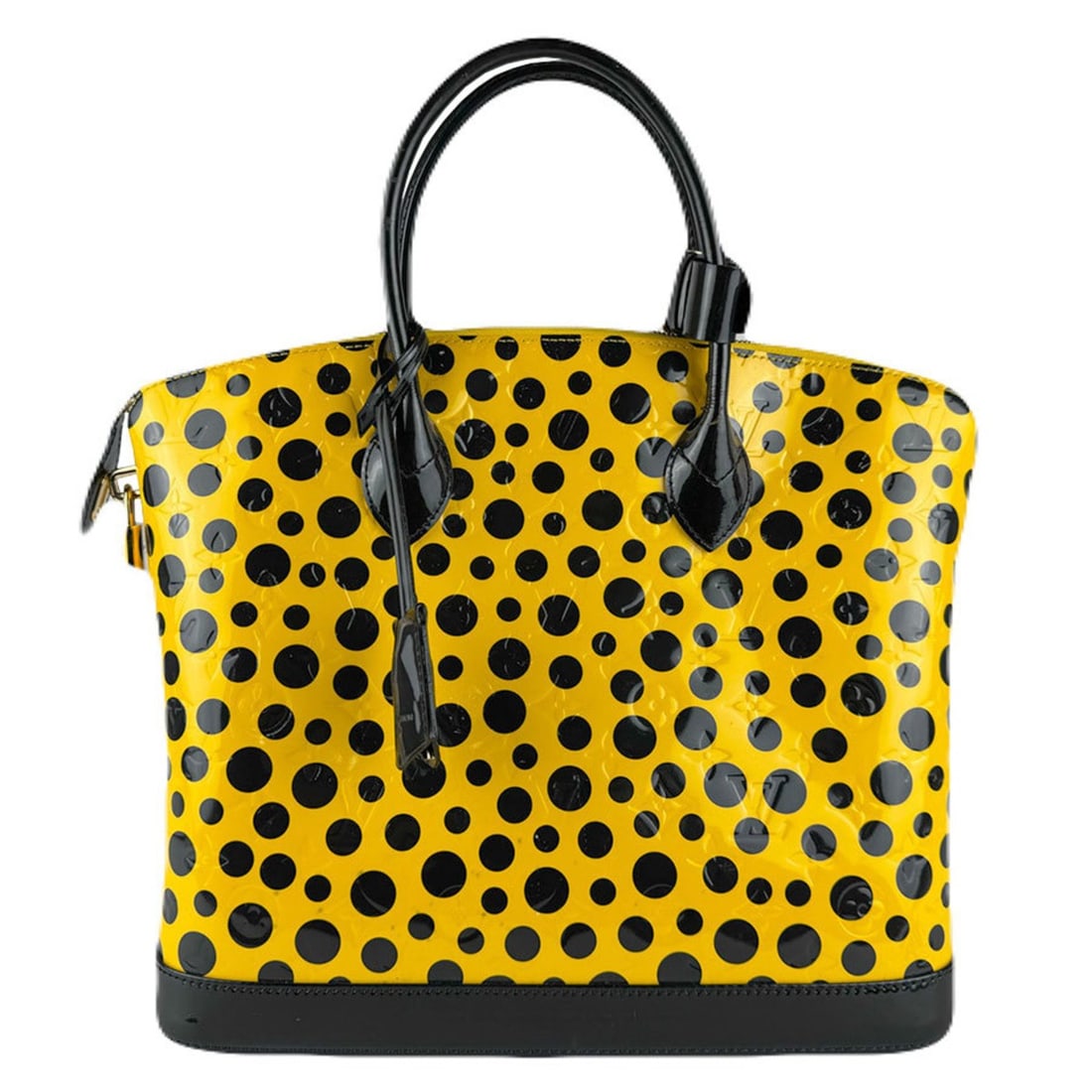 Louis Vuitton LOUIS VUITTON Handbag LV x YK Dot Infinity Lockit MM Monogram Vernis Yellow Black: --- Catalog ---Category: SizeSize (HxWxD): 30cm x 33cm x 17cm / 11.81'' x 12.99'' x 6.69''Category: DesignType: HandbagColor: Black, YellowGender: WomenMaterial: Monogram Vernis Category: GeneralMPN: