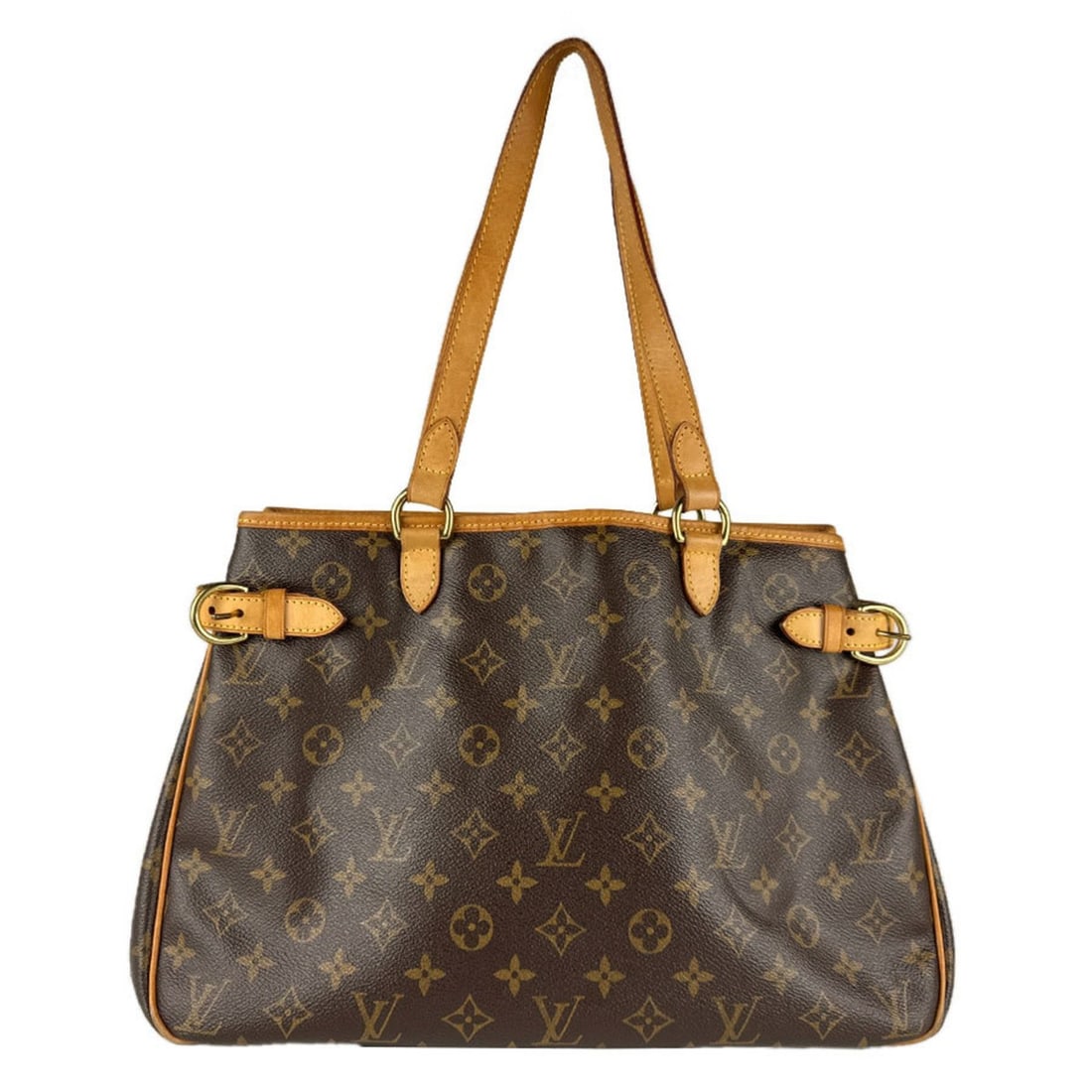 Louis Vuitton Monogram Batignolles Horizontal Shoulder Bag in Canvas, Brown and Gold, Women's,: --- Catalog ---Category: SizeSize (HxWxD): 25cm x 36cm x 12cm / 9.84'' x 14.17'' x 4.72''Category: DesignType: Shoulder bagColor: Brown, MonogramGender: WomenMaterial: Monogram Category: GeneralMPN: M