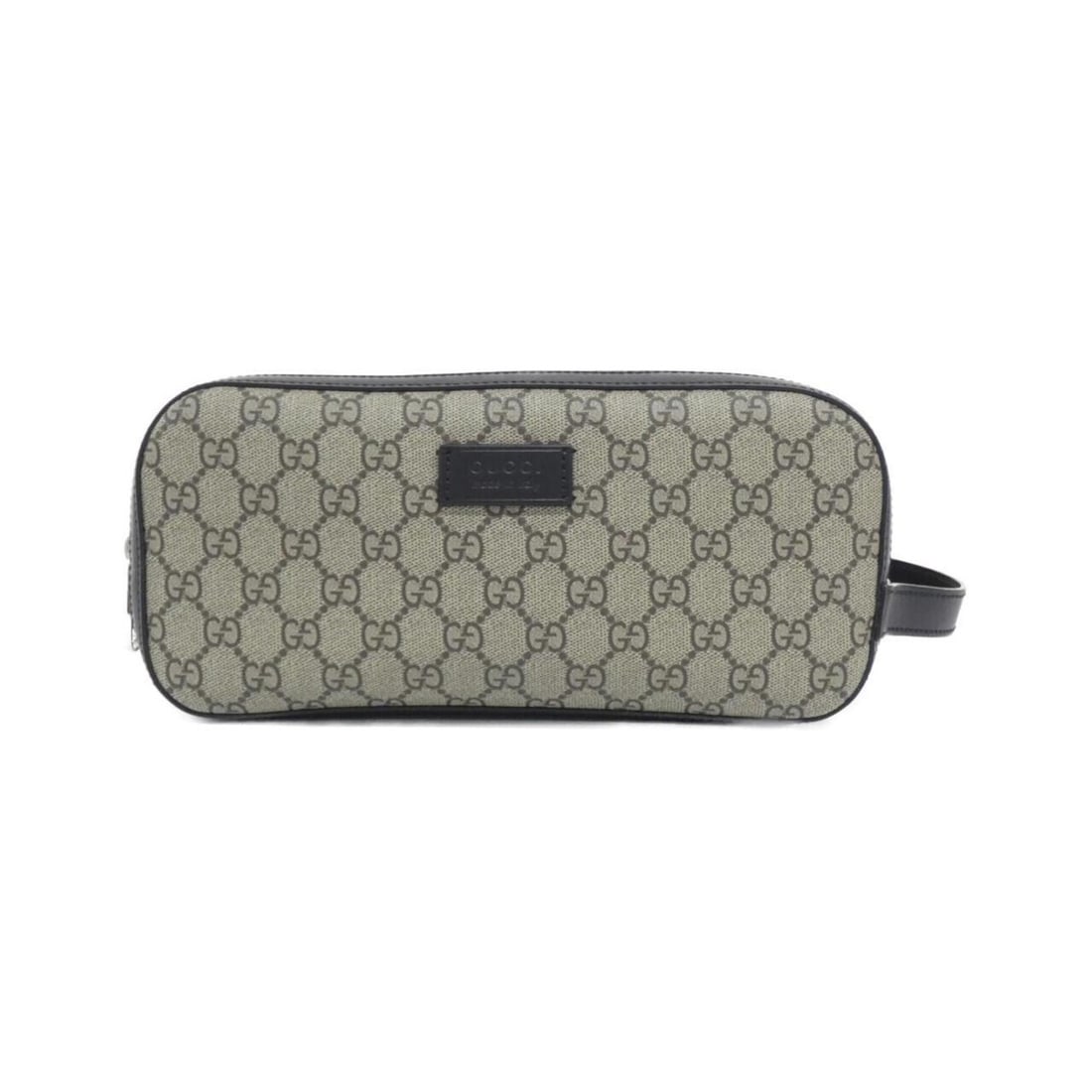 Gucci 779861 K5RMN Second Bag: --- Catalog ---Category: SizeSize (HxWxD): 12cm x 28cm x 14cm / 4.72'' x 11.02'' x 5.51''Category: DesignType: Clutch bagColor: Beige, BlackGender: Men,WomenMaterial: GG Supreme Hardware Color: Silver