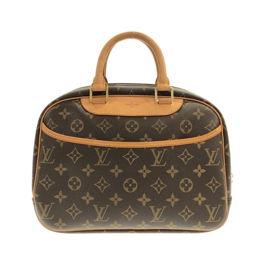Louis Vuitton Monogram Trouville M42228 Handbag: --- Catalog ---Category: SizeSize (HxWxD): 22cm x 28cm x 10cm / 8.66'' x 11.02'' x 3.93''Category: DesignType: HandbagColor: MarronGender: Men,WomenMaterial: Coated canvas Hardware Color: GoldCategory