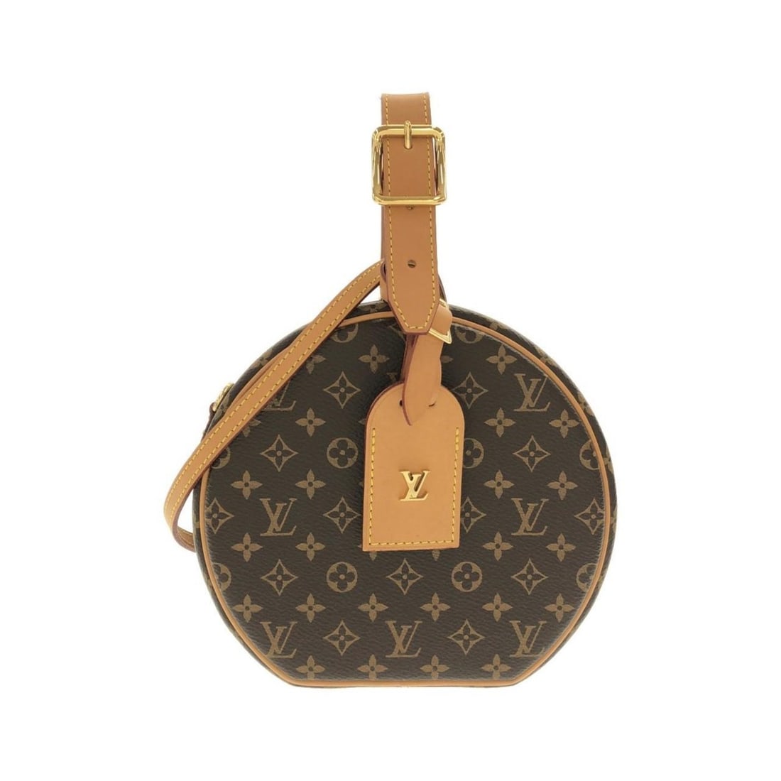 Louis Vuitton Monogram Petite Boite Chapeau M43514 Handbag: --- Catalog ---Category: SizeSize (HxWxD): 16cm x 17cm x 7.5cm / 6.29'' x 6.69'' x 2.95''Category: DesignType: HandbagColor: MarronGender: Women,MenMaterial: Coated canvas Hardware Color: