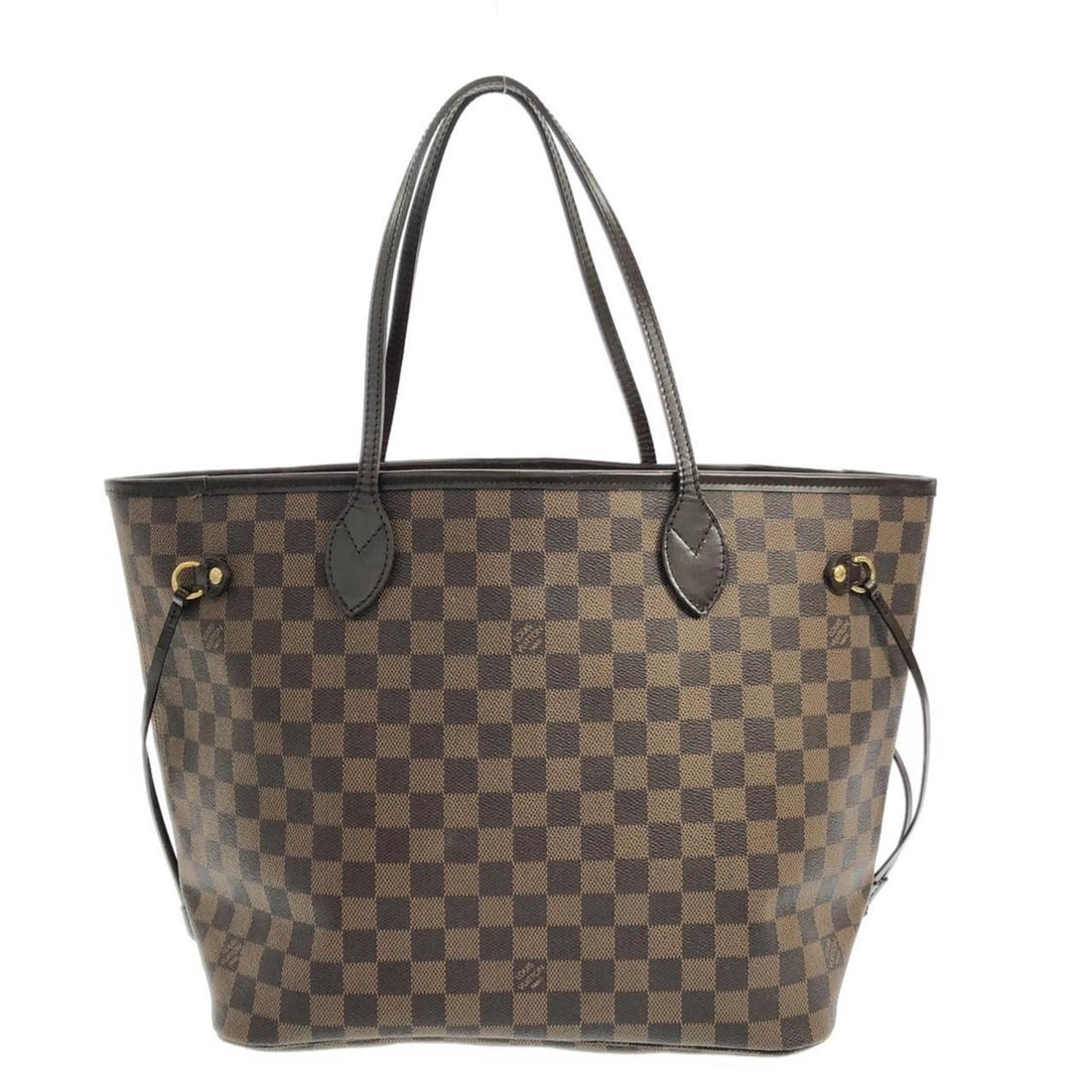 Louis Vuitton Damier Neverfull MM N51105 Handbag: --- Catalog ---Category: SizeSize (HxWxD): 28cm x 45cm x 15cm / 11.02'' x 17.71'' x 5.9''Category: DesignType: HandbagColor: EbeneGender: WomenMaterial: Coated canvas Hardware Color: GoldCategory: