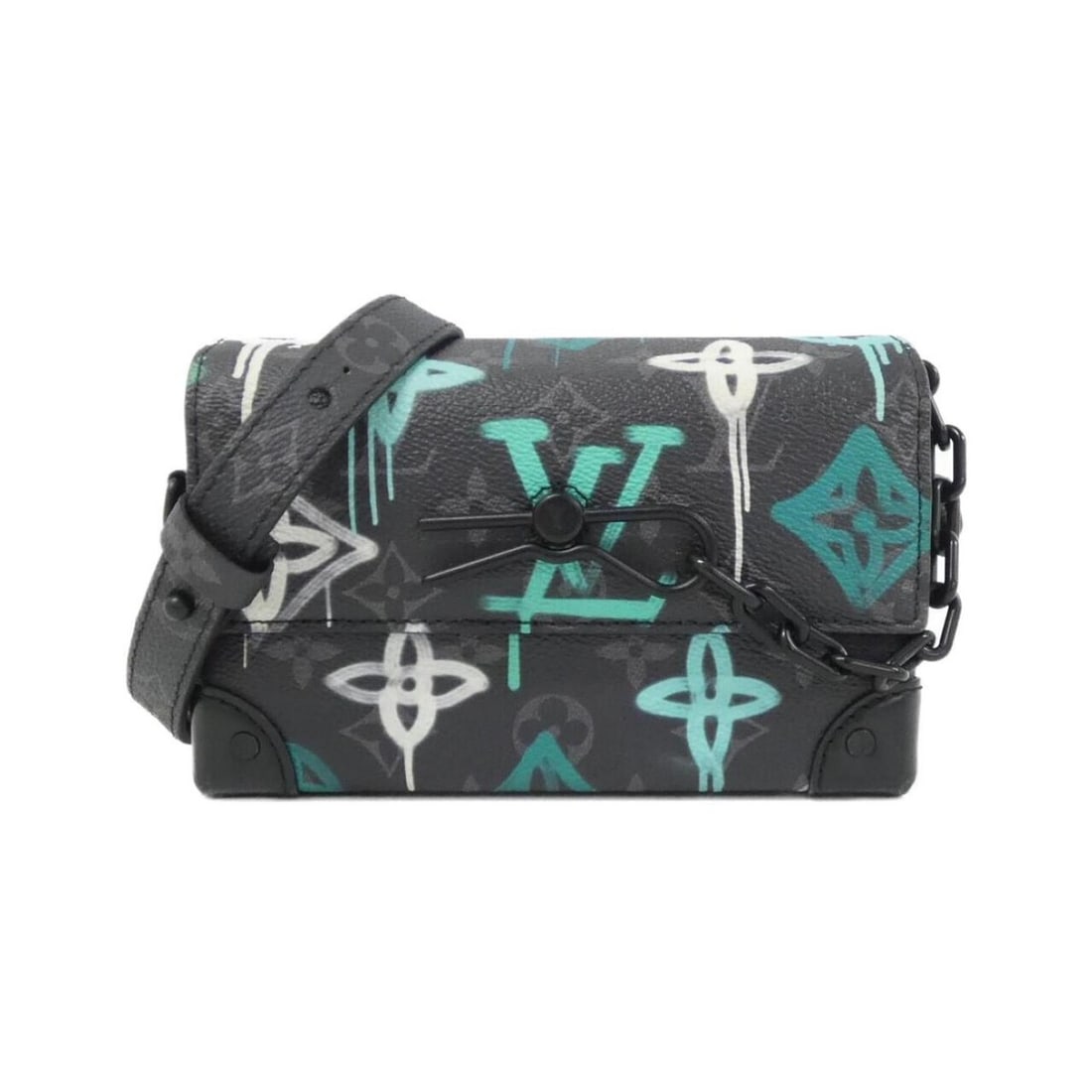 Louis Vuitton Monogram Eclipse (LV Graffiti Vert) Steamer Wearable Wallet M81852 Shoulder Bag: --- Catalog ---Category: SizeSize (HxWxD): 11cm x 18cm x 6cm / 4.33'' x 7.08'' x 2.36''Category: DesignType: Shoulder bagColor: BlackGender: WomenMaterial: Coated canvas Category: GeneralMPN: