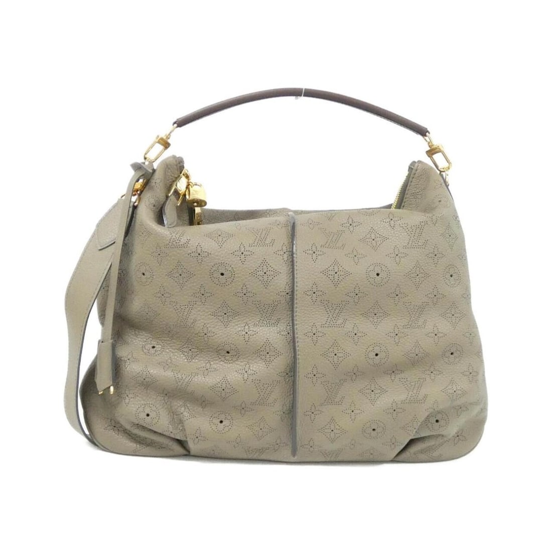 Louis Vuitton Mahina Selene MM M94213 Shoulder Bag: --- Catalog ---Category: SizeSize (HxWxD): 36cm x 42cm x 5cm / 14.17'' x 16.53'' x 1.96''Category: DesignType: Pouch, Shoulder bagColor: TaupeGender: Men,WomenMaterial: Leather Hardware Color: