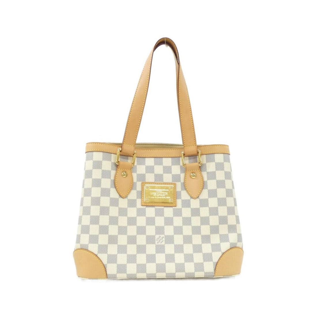 Louis Vuitton Damier Azur Hampstead PM N51207 Handbag: --- Catalog ---Category: SizeSize (HxWxD): 24cm x 28cm x 18cm / 9.44'' x 11.02'' x 7.08''Category: DesignType: HandbagColor: AzurGender: WomenMaterial: Coated canvas Hardware Color: GoldCategory: