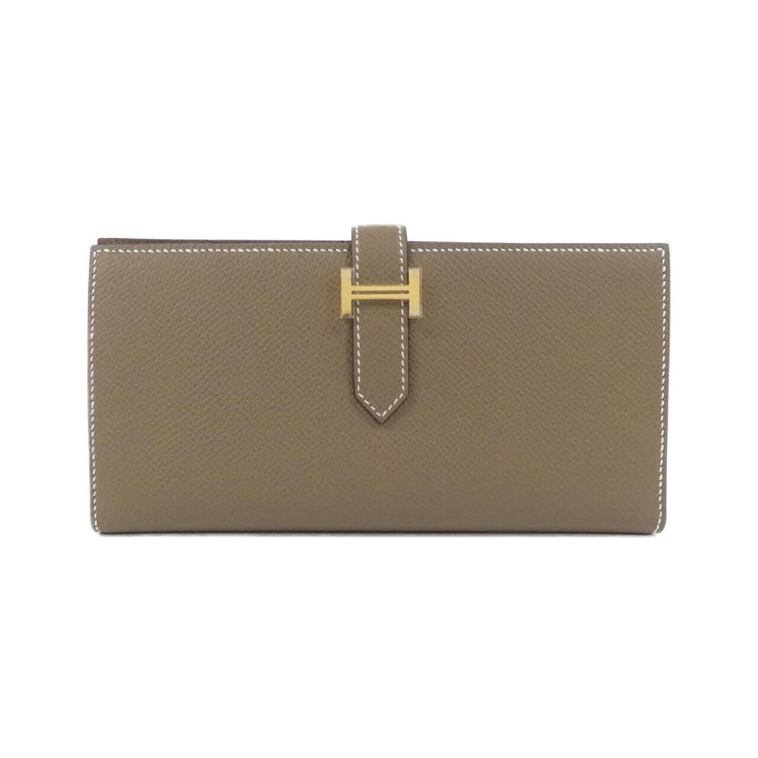 Hermes Bearn Soufflé 039785CC Wallet: --- Catalog ---Category: SizeSize (HxWxD): 9cm x 17.5cm x 2cm / 3.54'' x 6.88'' x 0.78''Category: DesignType: Long wallet (bi-fold)Color: Etoupe grayGender: WomenMaterial: Epsom leather Category: Gene