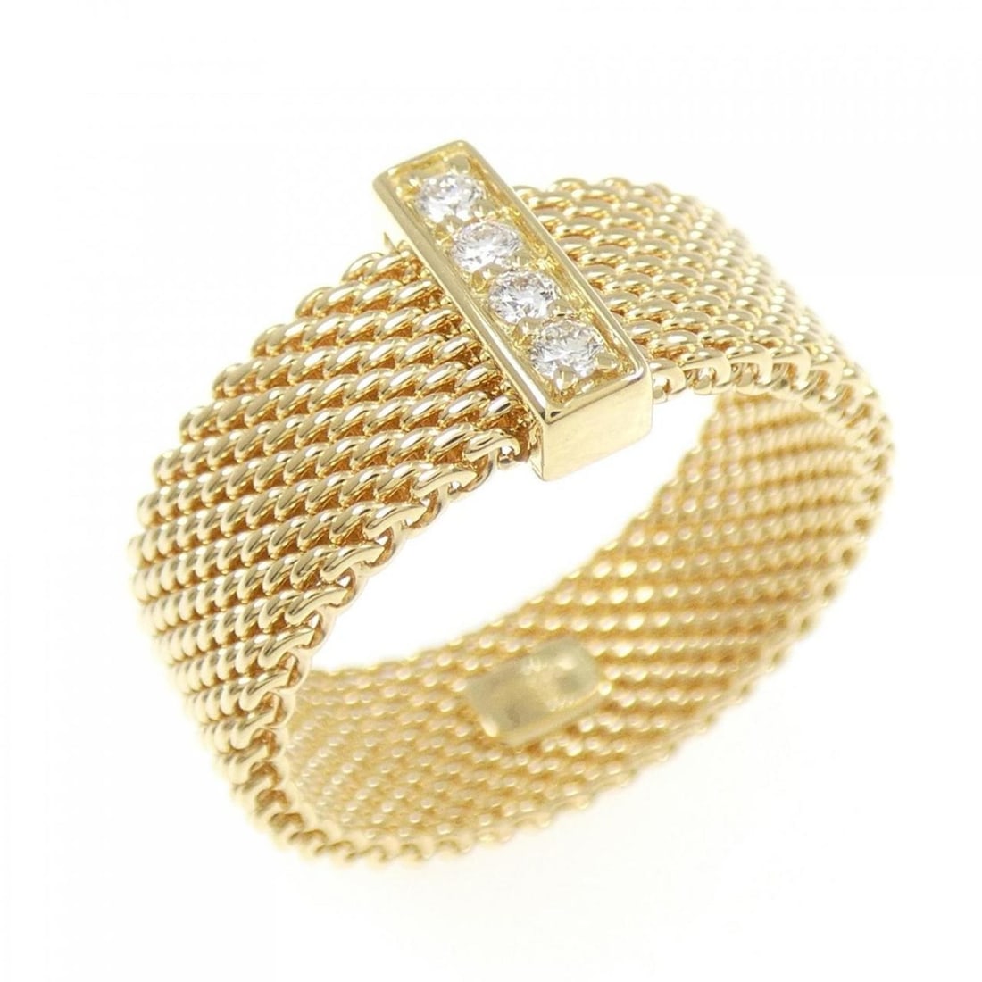 Tiffany Somerset Ring: --- Catalog ---Category: SizeJP Size: 10.0US Size: 5.5Category: DesignType: Band ringStone: DiamondGender: WomenMaterial: Yellow gold (18K)Category: GeneralBrand: Tiffany--- Item List ---Section: