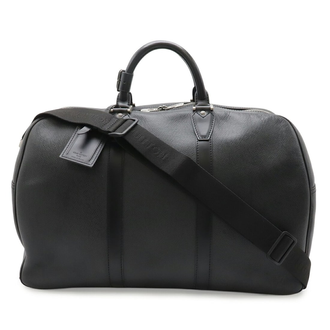 LOUIS VUITTON Taiga Kendall PM Boston Bag, Travel Shoulder Ardoise, Black, M30122 (1 of 17)