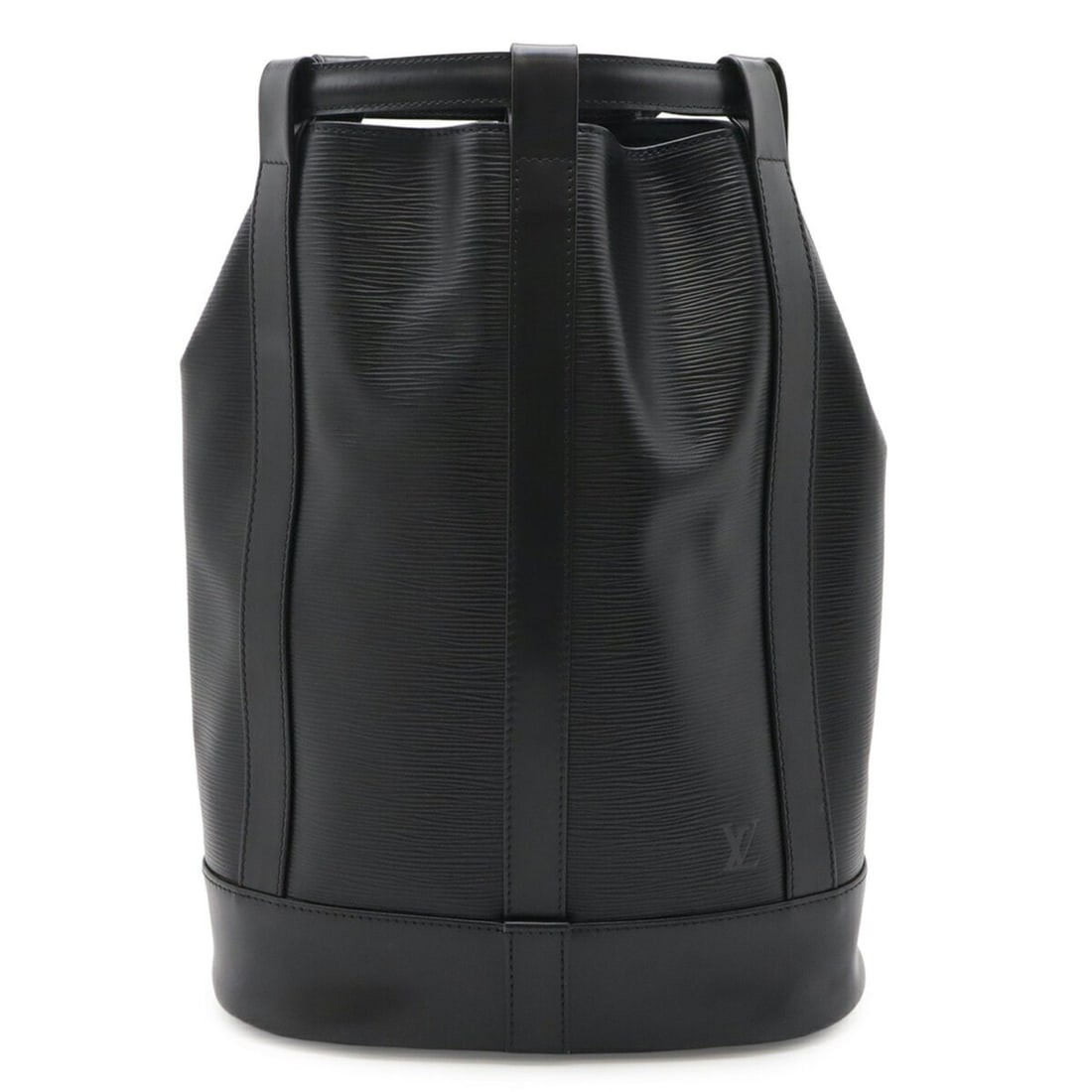 LOUIS VUITTON Epi Randonne PM Shoulder Bag in Black Leather (Noir) M52352: --- Catalog ---Category: SizeSize (HxWxD): 37cm x 27.5cm x 15cm / 14.56'' x 10.82'' x 5.9''Category: DesignType: Shoulder bagColor: Black, NoirGender: Women,MenMaterial: Epi leather Category: GeneralM