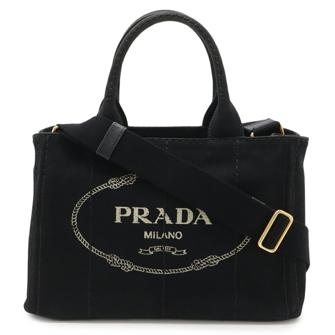 PRADA CANAPA Canvas Handbag/Shoulder Bag, Nero Black, 1BG439: --- Catalog ---Category: SizeSize (HxWxD): 19cm x 28cm x 15cm / 7.48'' x 11.02'' x 5.9''Category: DesignType: Handbag, Shoulder bagColor: Black, NeroGender: Women,MenMaterial: Canapa , Canvas Category