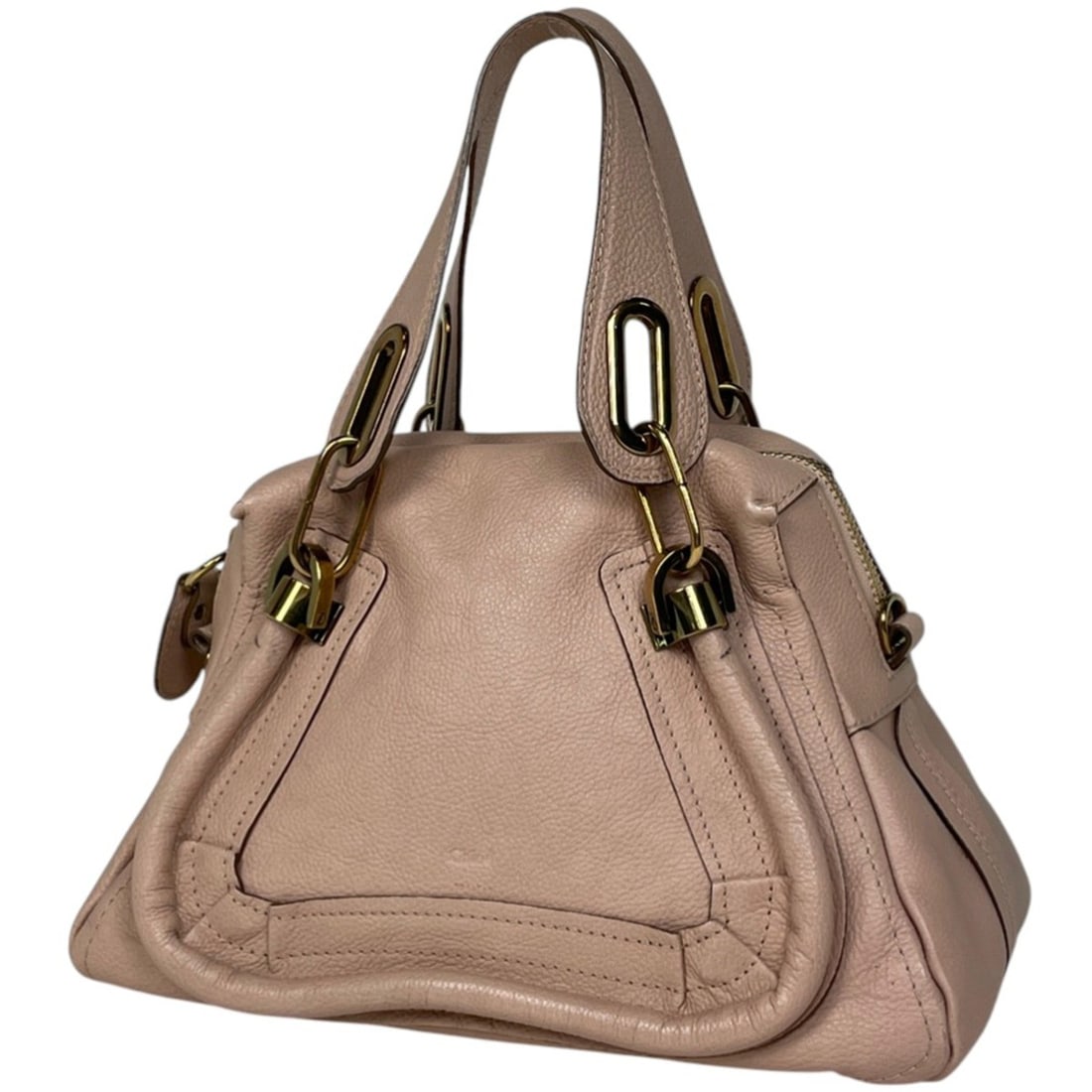 Chloé Chloe Paraty handbag in pink leather for women: --- Catalog ---Category: SizeSize (HxWxD): 21cm x 30cm x 13cm / 8.26'' x 11.81'' x 5.11''Category: DesignType: HandbagColor: PinkGender: WomenMaterial: Leather Category: GeneralBrand: Chloé--- Item L