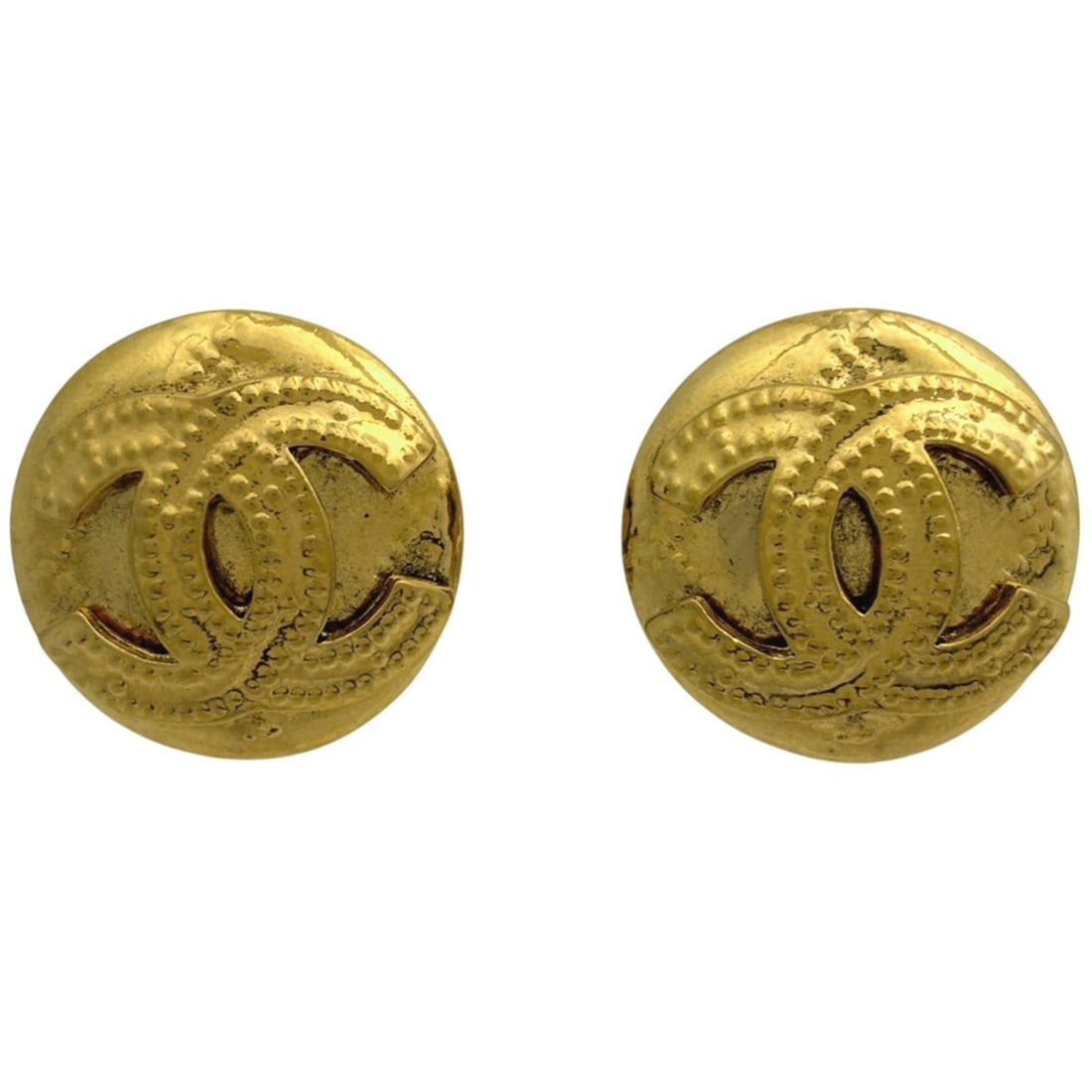 CHANEL Coco Mark Round Earrings, GP Gold, Women's: --- Catalog ---Category: SizeSize (HxWxD): 22.00mm x 22.00mm / 0.87'' x 0.87''Category: DesignType: Clip earringsColor: GoldFinish: Gold platedGender: WomenCategory: GeneralBrand: Chanel--- Item List
