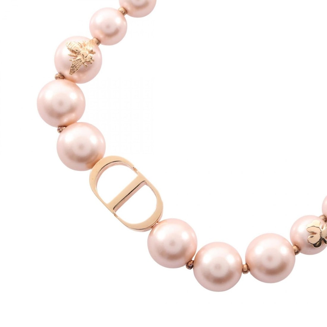 Christian Dior Dior CD Logo Necklace, Gold Plated (GP), Faux Pearl, Women's, Gold/Pink Tones: --- Catalog ---Category: SizePendant Size: 9mm x 17mm / 0.35'' x 0.66''Neck Circumference: 33 cm - 37 cm / 12.99'' - 14.56''Category: DesignColor: Gold, PinkGender: WomenMaterial: Gold platingNecklace
