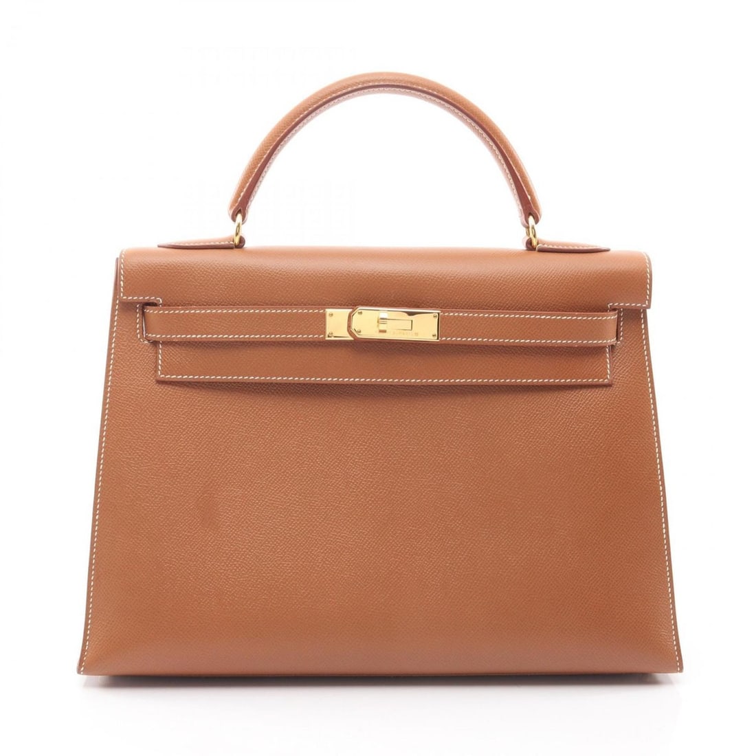 Hermes Kelly 32 Handbag, Leather, Courchevel Women's, Brown: --- Catalog ---Category: SizeSize (HxWxD): 23cm x 32cm x 12cm / 9.05'' x 12.59'' x 4.72''Category: DesignType: HandbagColor: Brown, Gold brownGender: WomenMaterial: Leather Leather/Fur Type: Graine