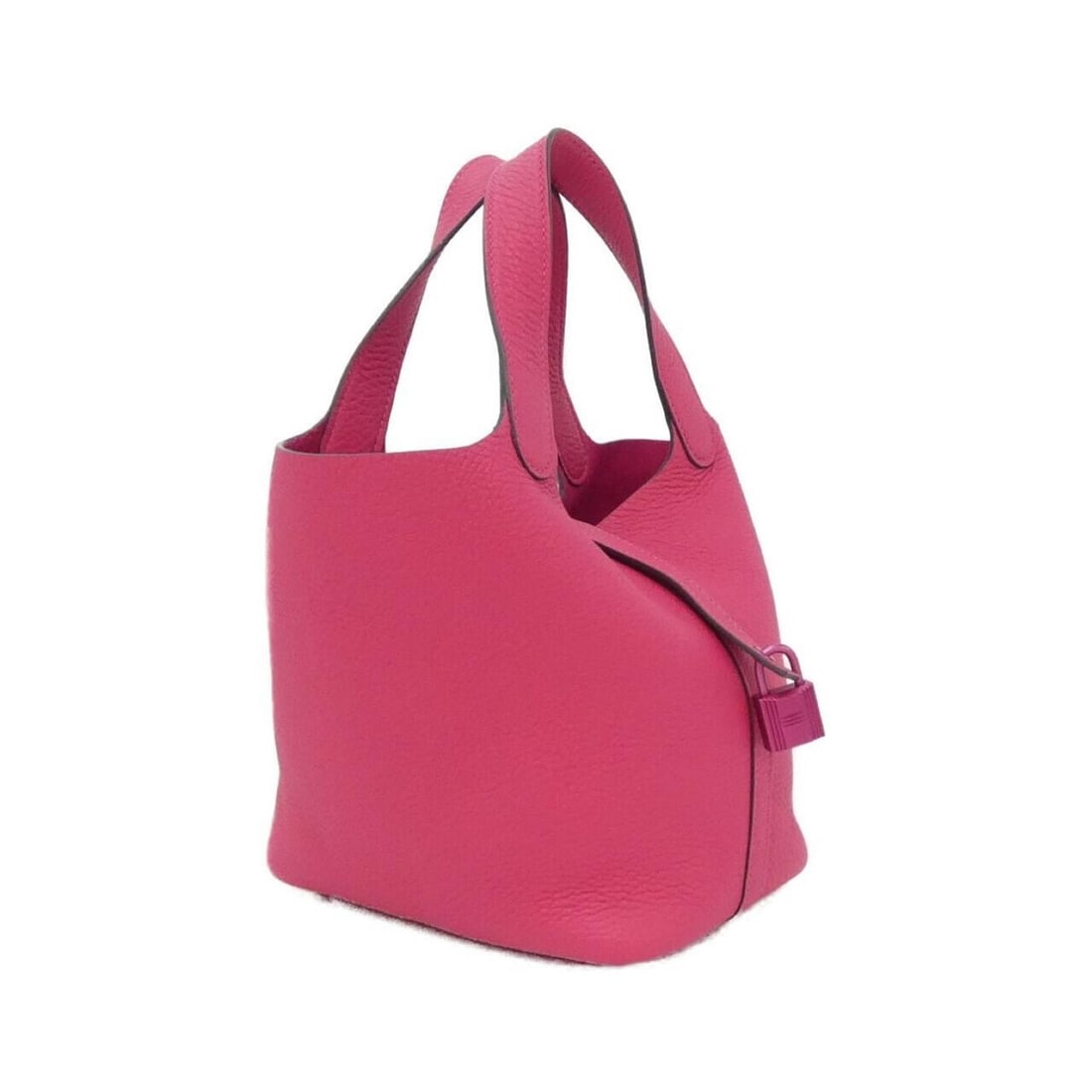 Hermes Picotin Lock Monochrome PM 079194CA Handbag: --- Catalog ---Category: SizeWeight: 390g / 13.75oz.Size (HxWxD): 19cm x 18cm x 13.5cm / 7.48'' x 7.08'' x 5.31''Handle Length: 29cm / 11.41''Category: DesignType: HandbagGender: WomenMaterial: Tauril