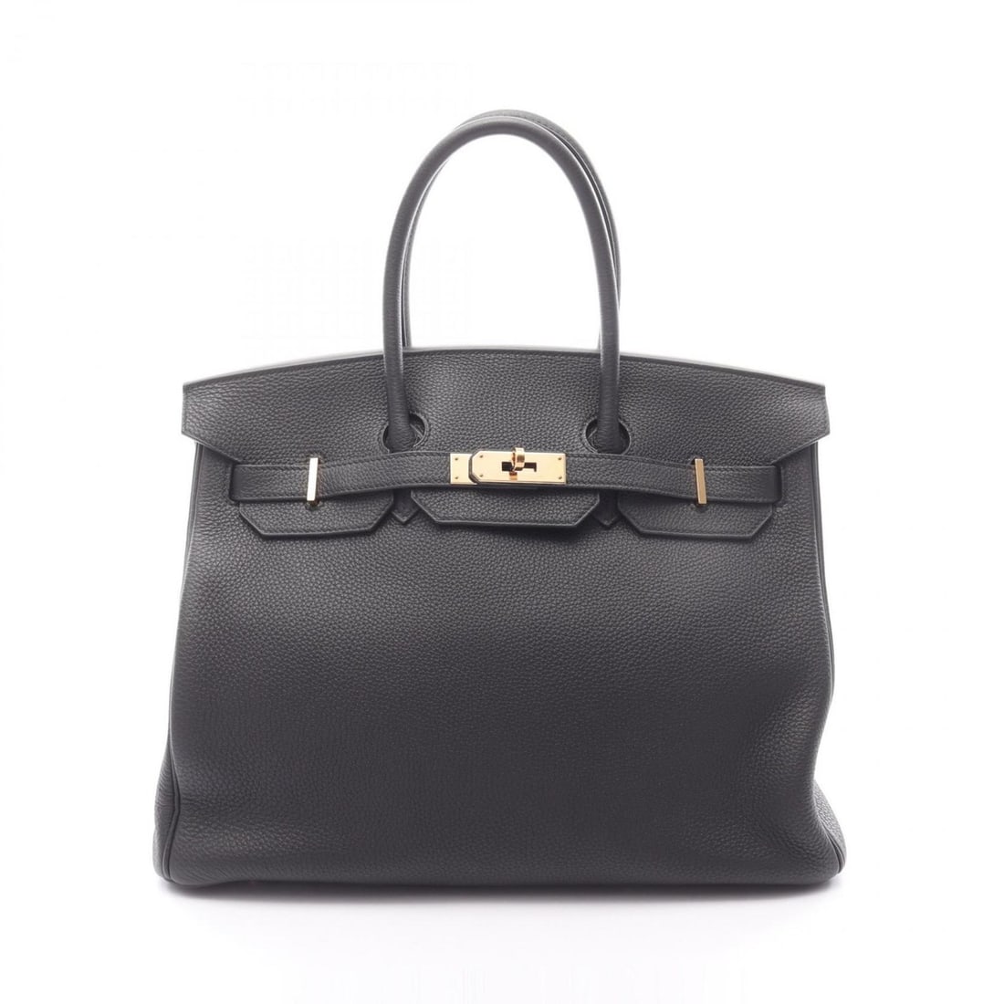 Hermes Birkin 35 Handbag, Leather, Togo Women's, Black: --- Catalog ---Category: SizeSize (HxWxD): 28cm x 35cm x 18cm / 11.02'' x 13.77'' x 7.08''Category: DesignType: HandbagColor: BlackGender: WomenMaterial: Leather Leather/Fur Type: Togo leatherCategory