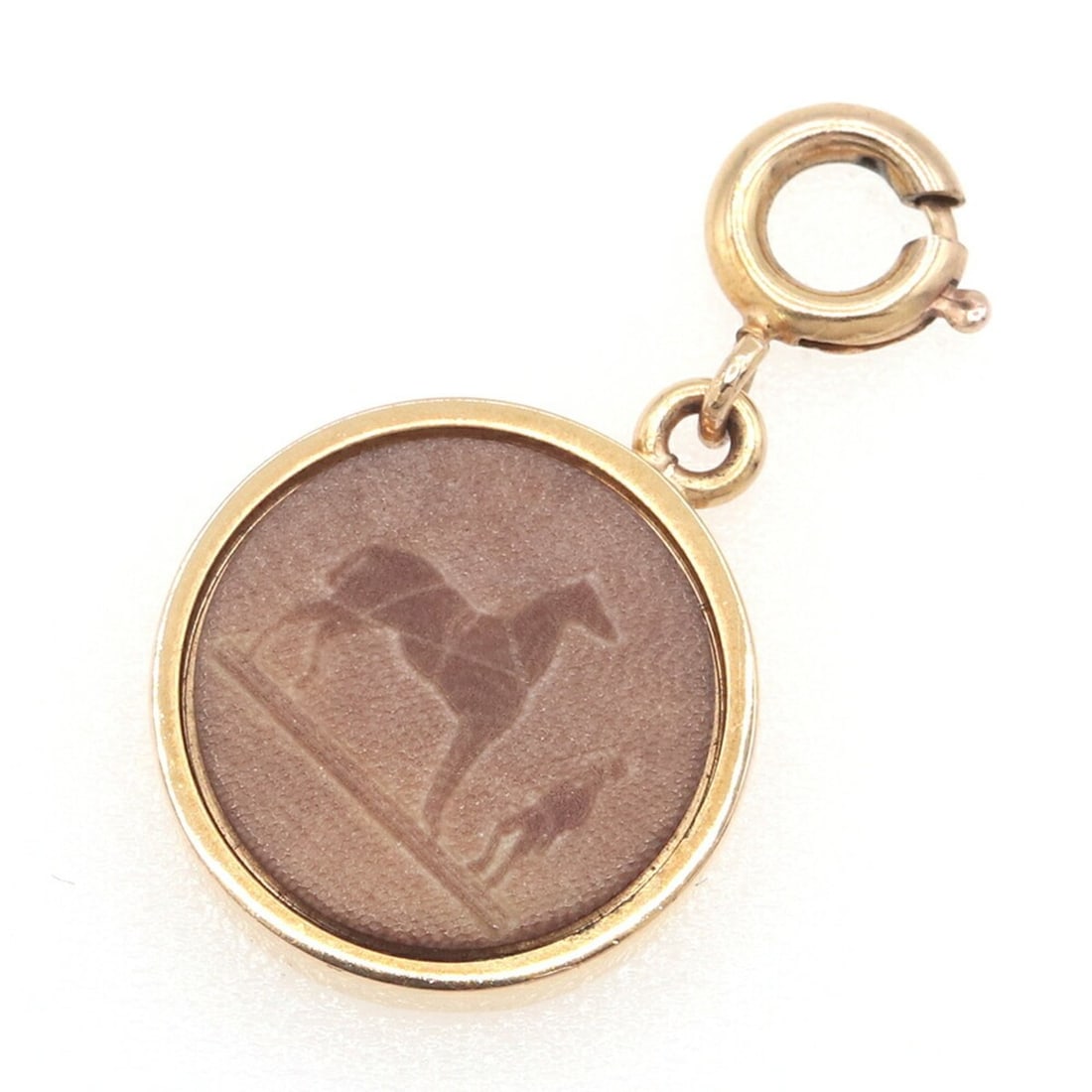 Hermes Corozo Pendant Top, Beige Brown Metal, Head, Necklace Charm, Women's HERMES: --- Catalog ---Category: SizePendant Size: 2.8mm / 0.11''Category: DesignColor: Beige, BrownGender: WomenMaterial: MetalNecklace Type: PendantCategory: GeneralBrand: Hermes--- Item List ---Section: Co