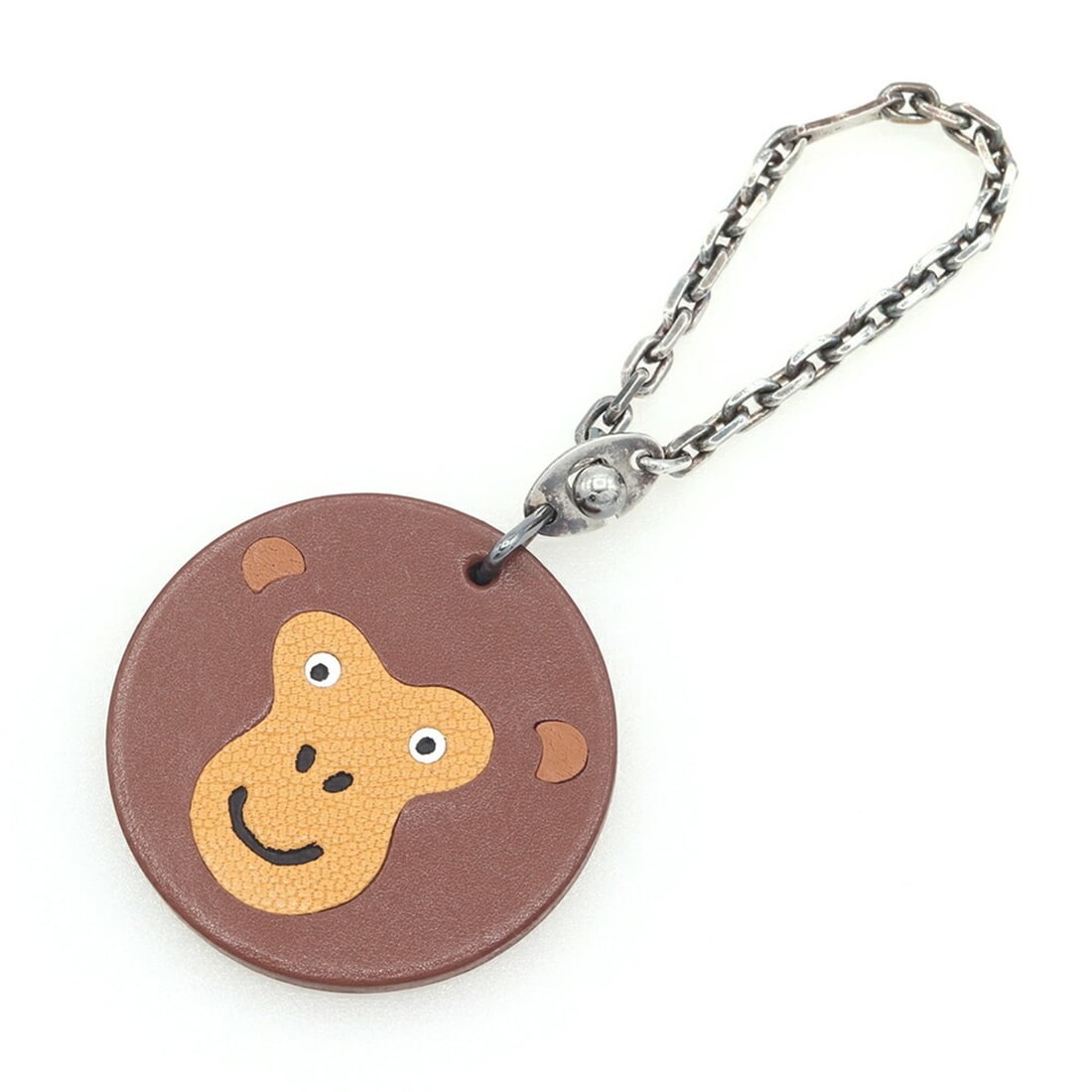 Hermes Accessory Bag Charm Animal Monkey Brown Leather Keychain Women's HERMES: --- Catalog ---Category: DesignType: KeyringColor: BrownGender: WomenMaterial: LeatherCategory: GeneralBrand: Hermes--- Item List ---Section: ConditionRanking: Rank A Used - A few traces of usage, som