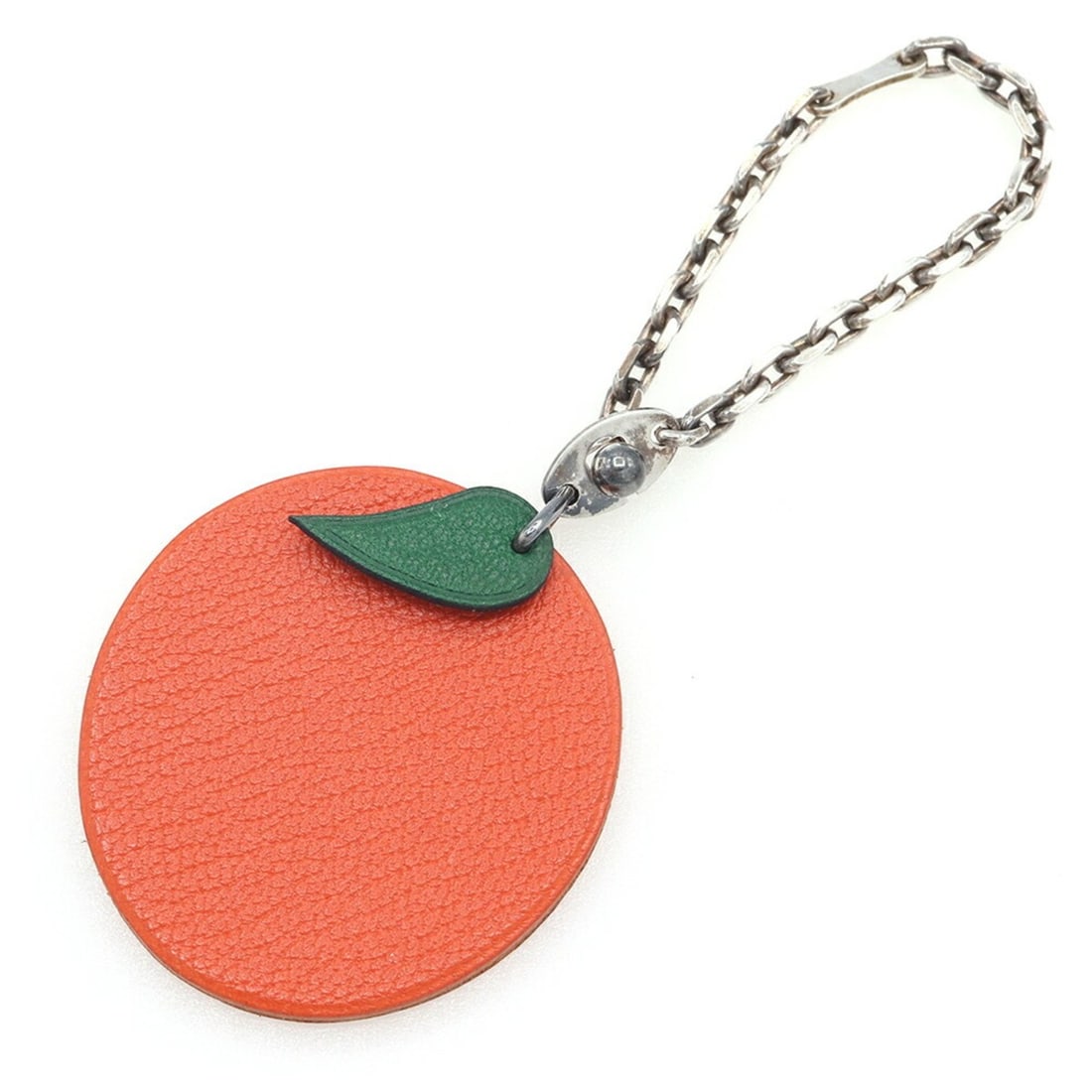 Hermes Accessory Bag Charm Fruit Orange Green Leather Keychain Women's HERMES: --- Catalog ---Category: SizeSize (HxWxD): 5.6cm x 5cm / 2.2'' x 1.96''Category: DesignType: KeyringColor: Green, OrangeGender: WomenMaterial: LeatherCategory: GeneralBrand: Hermes--- Item List ---Sec