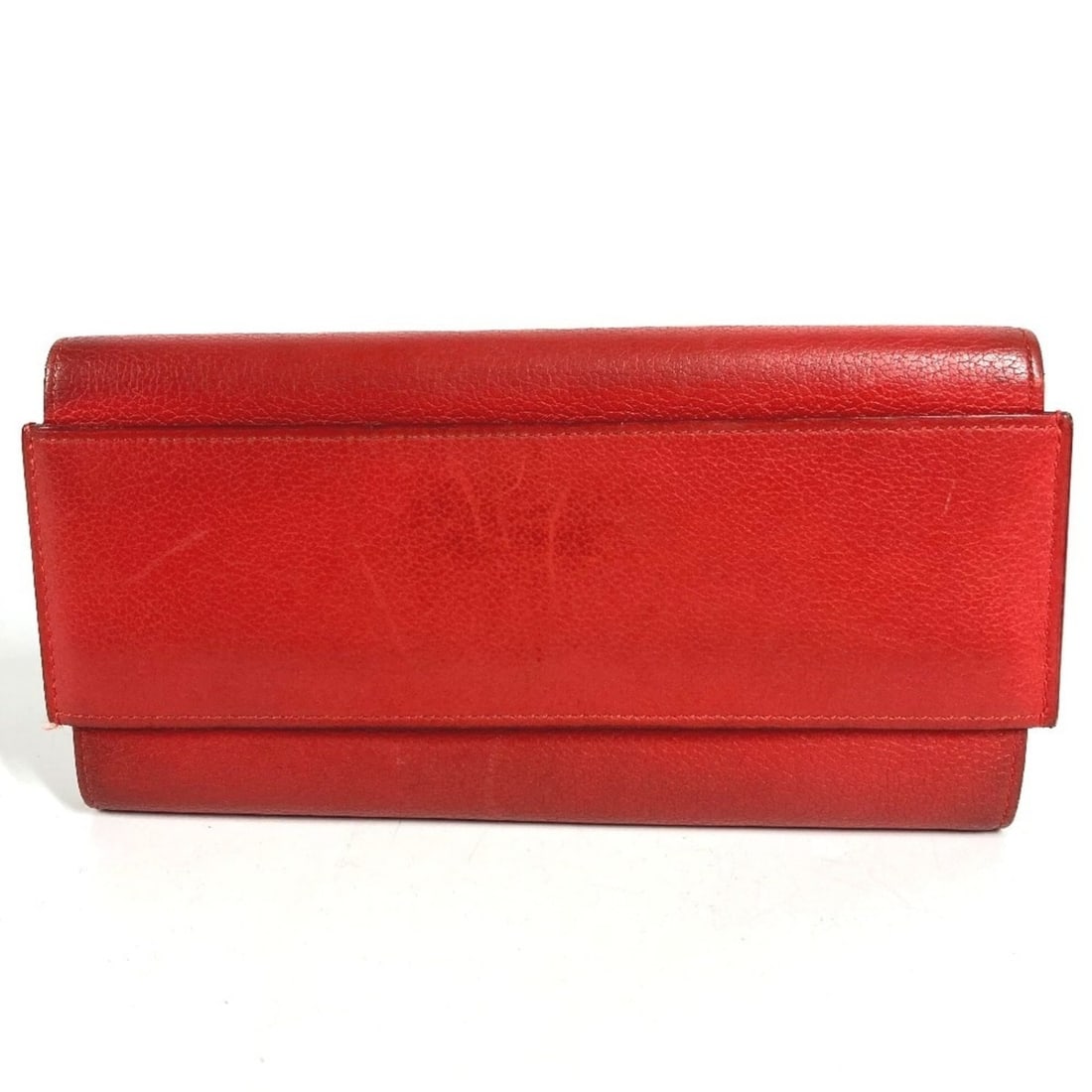 HERMES Passant Long Wallet - Leather with Coin Purse Women's Red (1 of 16)